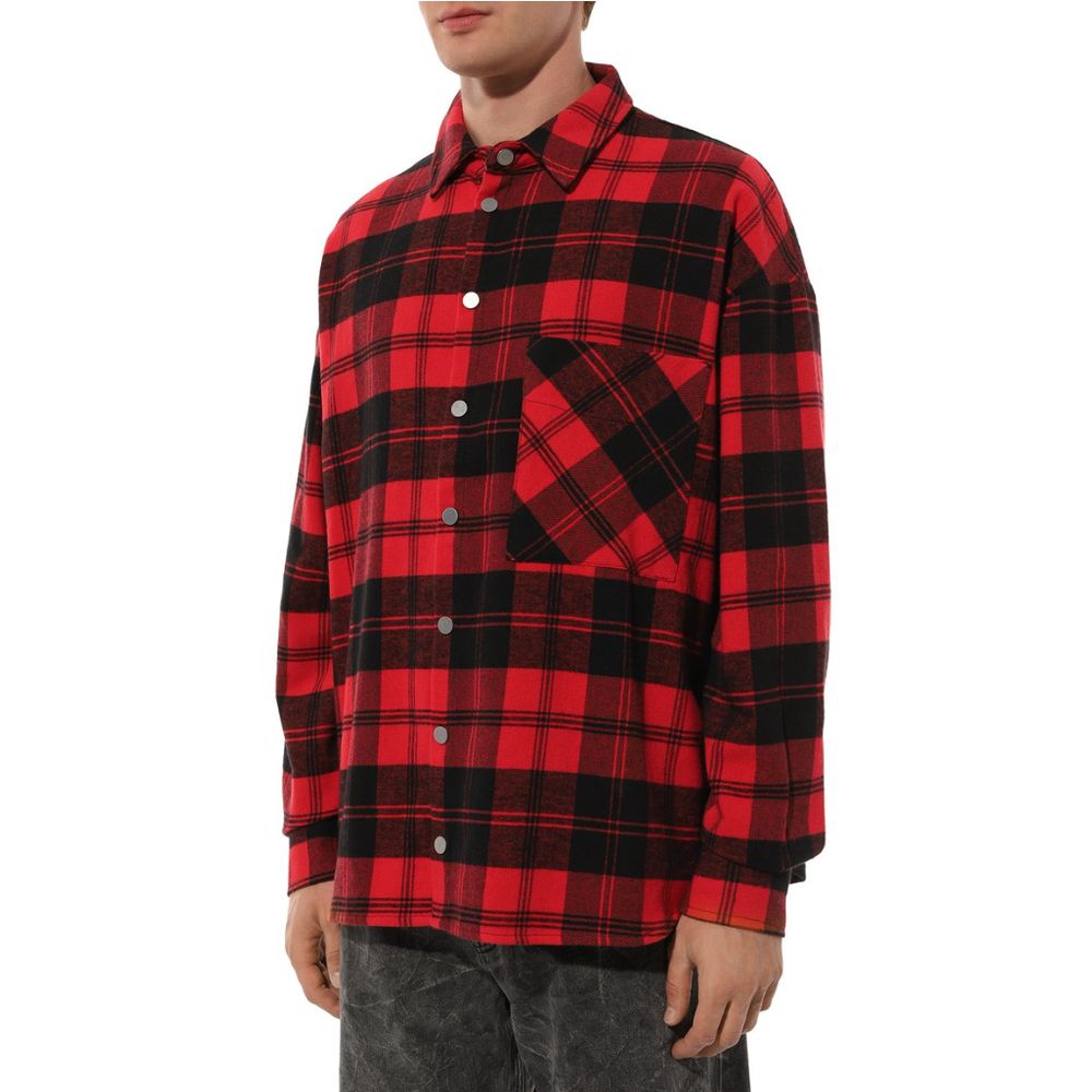 Diego Venturino Red Cotton Jacket Diego Venturino