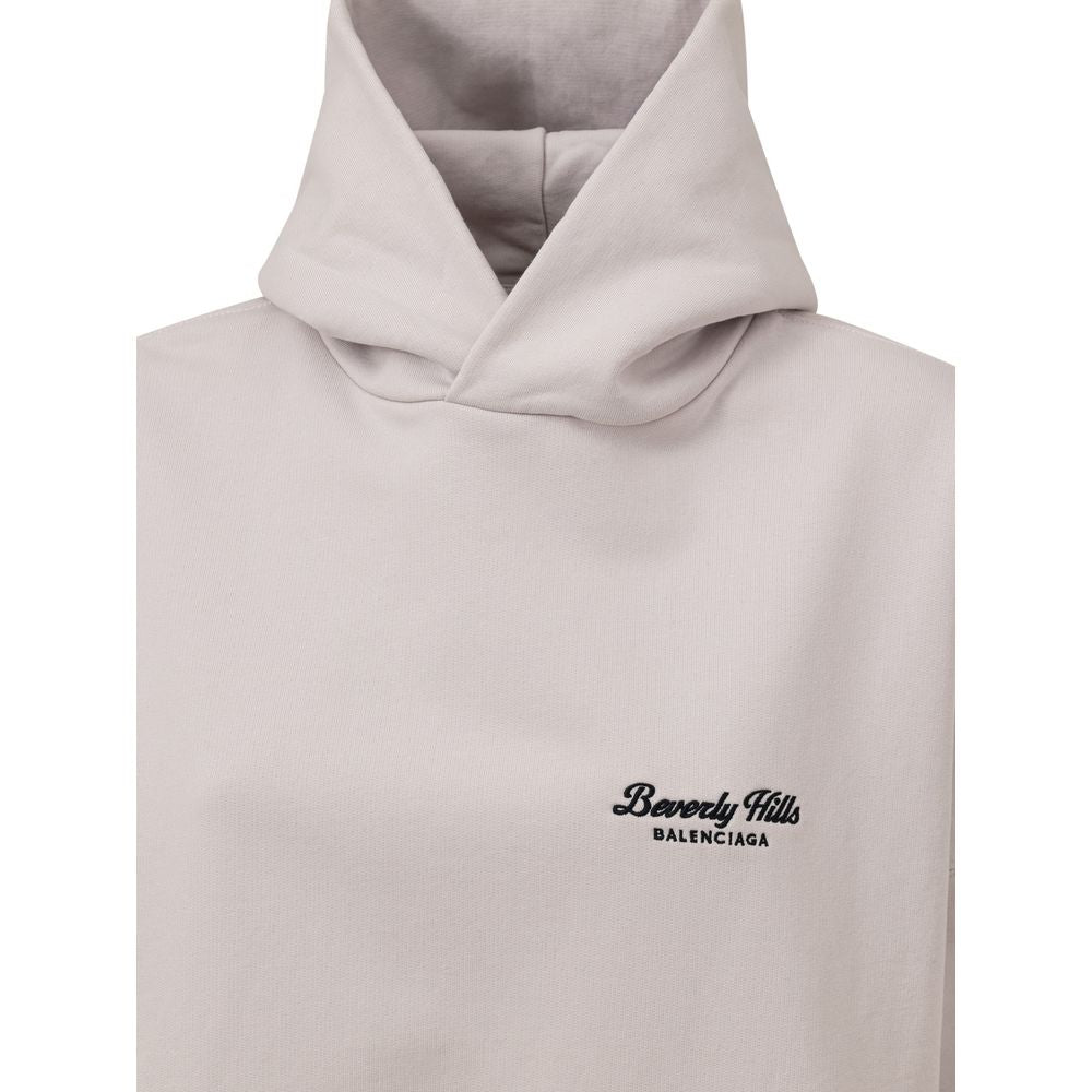 Balenciaga Gray Cotton Hoody Balenciaga