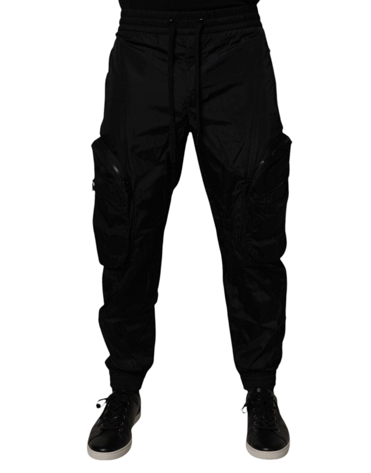 Dolce & Gabbana Black Nylon Cargo Jogger Men Sweatpants Pants Dolce & Gabbana