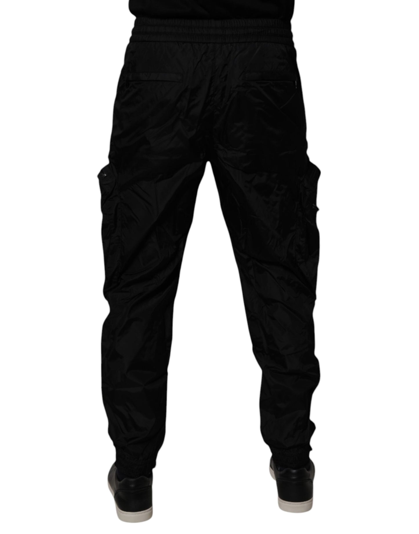 Dolce & Gabbana Black Nylon Cargo Jogger Men Sweatpants Pants Dolce & Gabbana