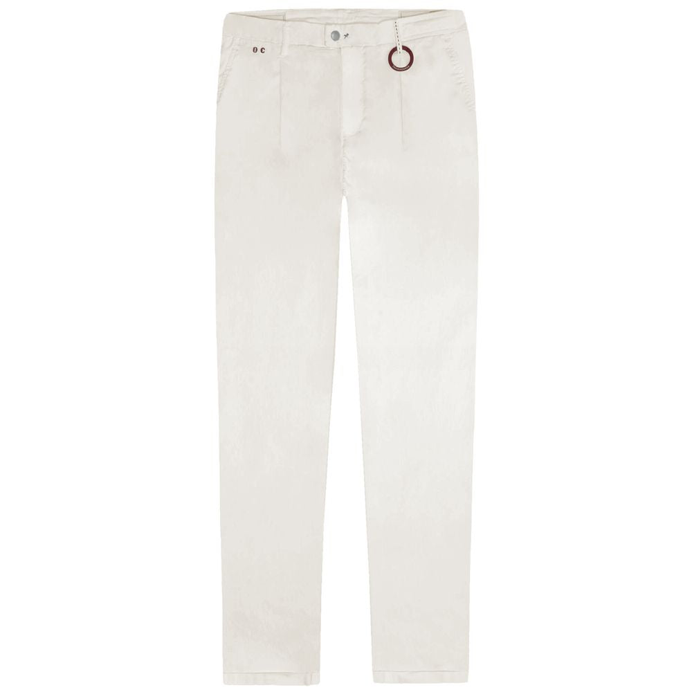 Tramarossa White Cotton Jeans & Pant Tramarossa