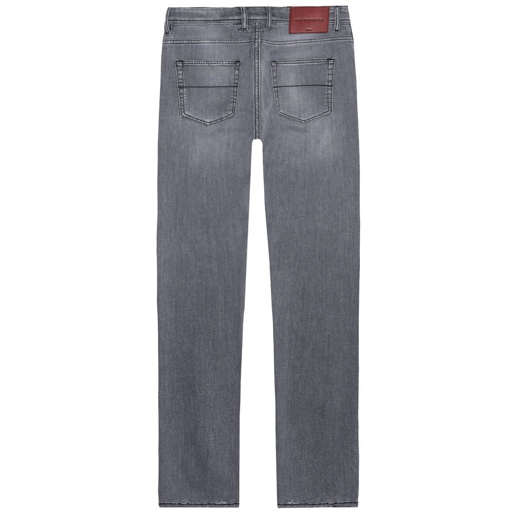 Tramarossa Gray Cotton Jeans & Pant Tramarossa