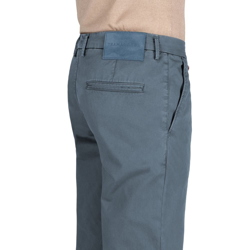 Tramarossa Light Blue Cotton Men Jeans Tramarossa