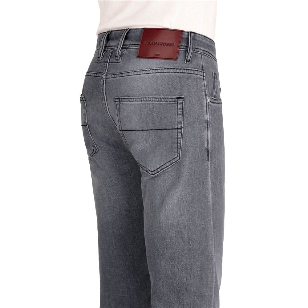 Tramarossa Gray Cotton Jeans & Pant Tramarossa