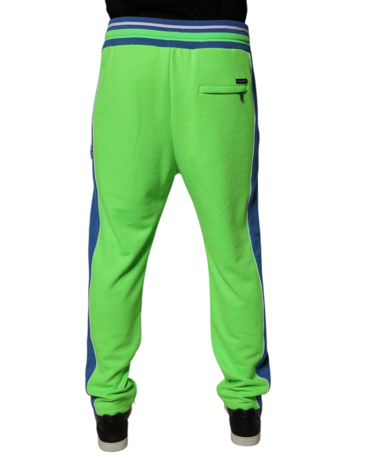 Dolce & Gabbana Green Blue Jogger Sweatpants Pants Dolce & Gabbana