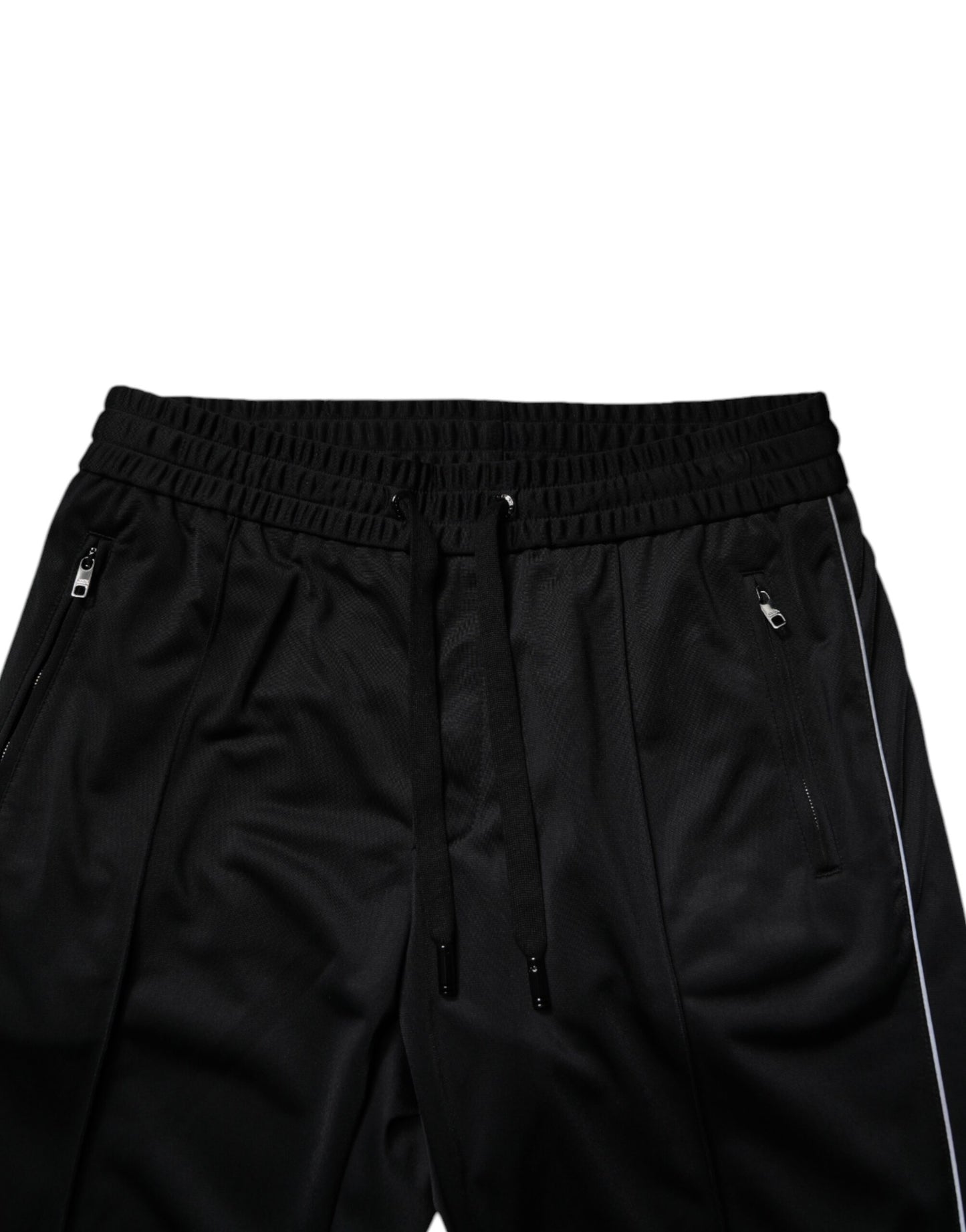 Dolce & Gabbana Black Polyester Men Jogger Sweatpants Pants Dolce & Gabbana