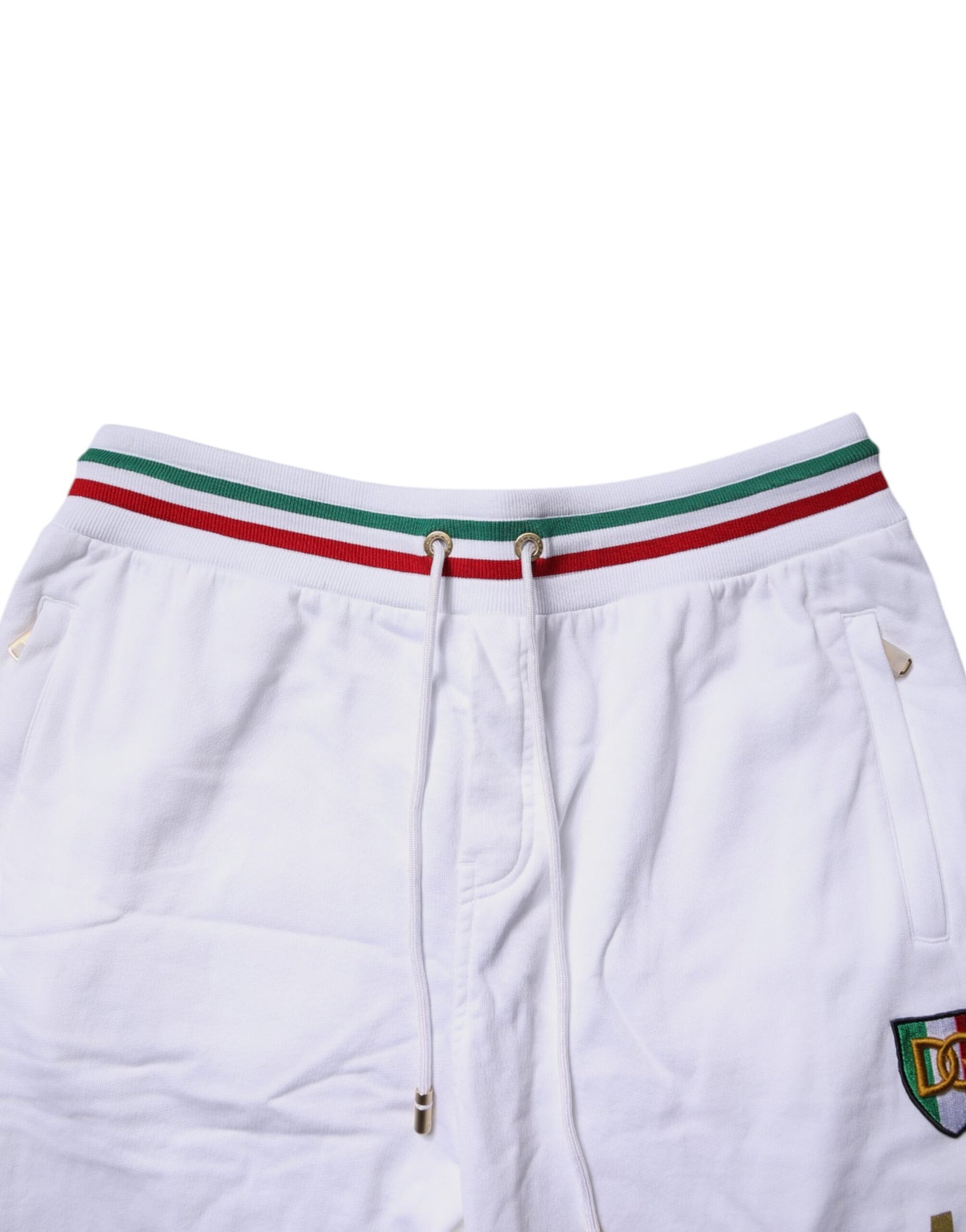 Dolce & Gabbana White Italia Cotton Jogger Sweatpants Pants Dolce & Gabbana