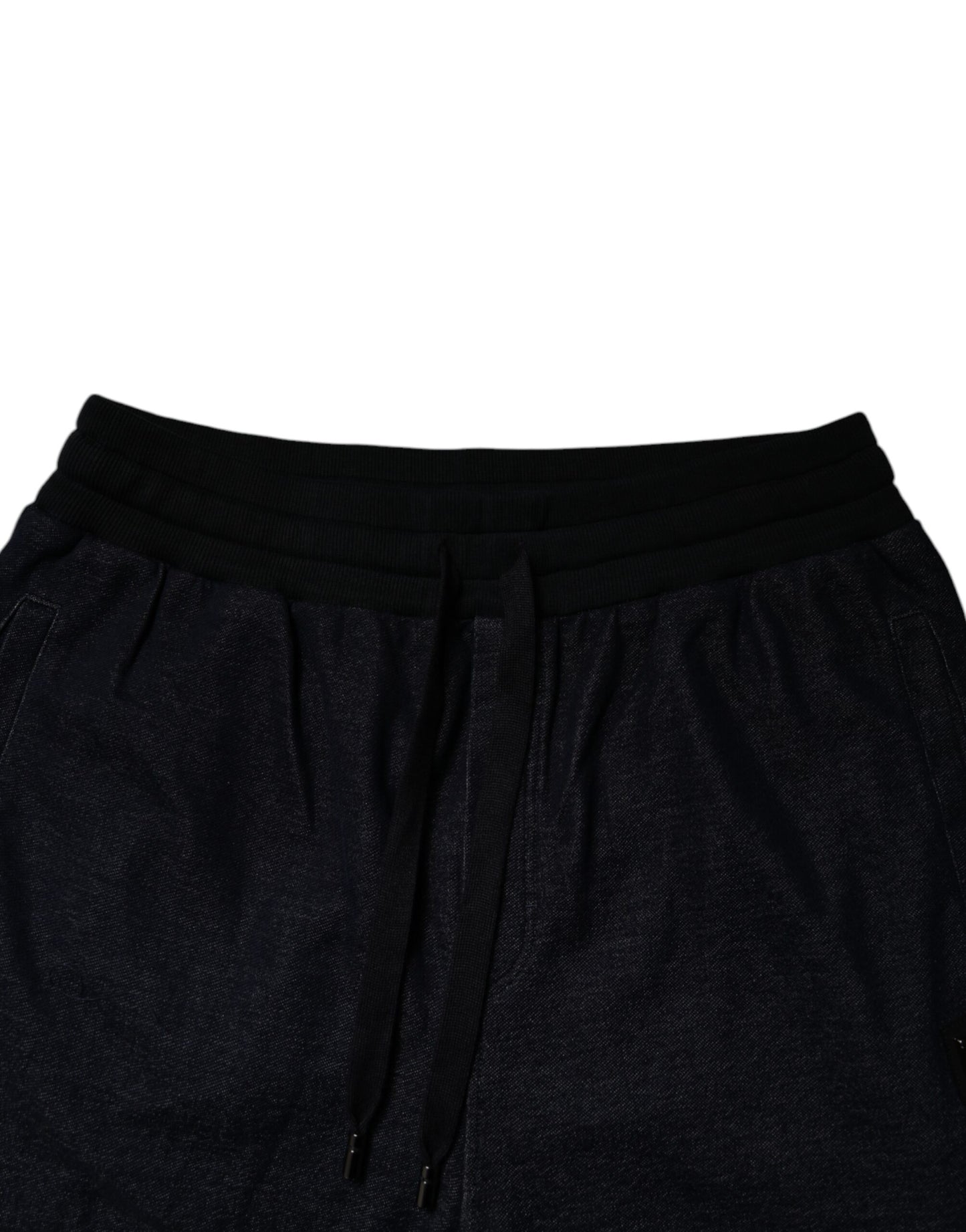 Dolce & Gabbana Black Jacquard Cotton Jogger Sweatpants Pants Dolce & Gabbana