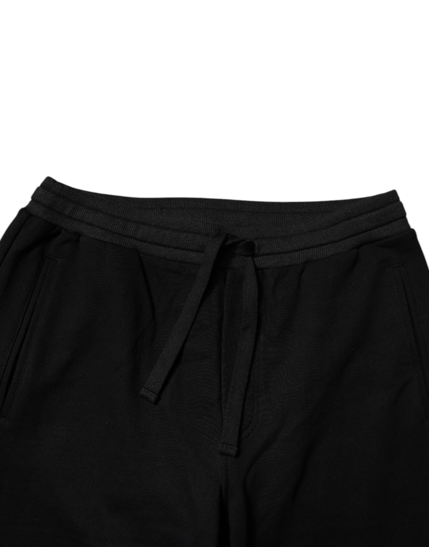 Dolce & Gabbana Black Logo Men Jogger Cotton Sweatpants Pants Dolce & Gabbana
