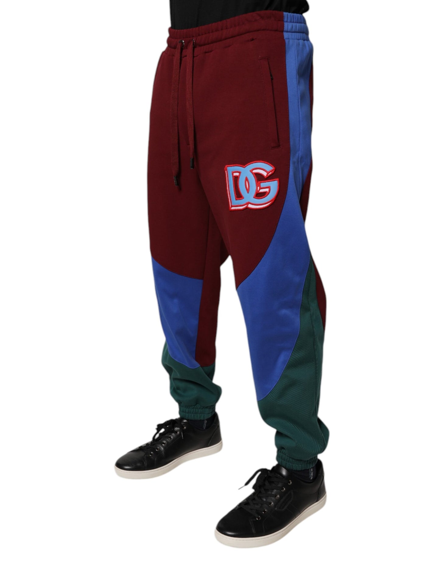 Dolce & Gabbana Multicolor Cotton Men Jogger Sweatpants Pants Dolce & Gabbana