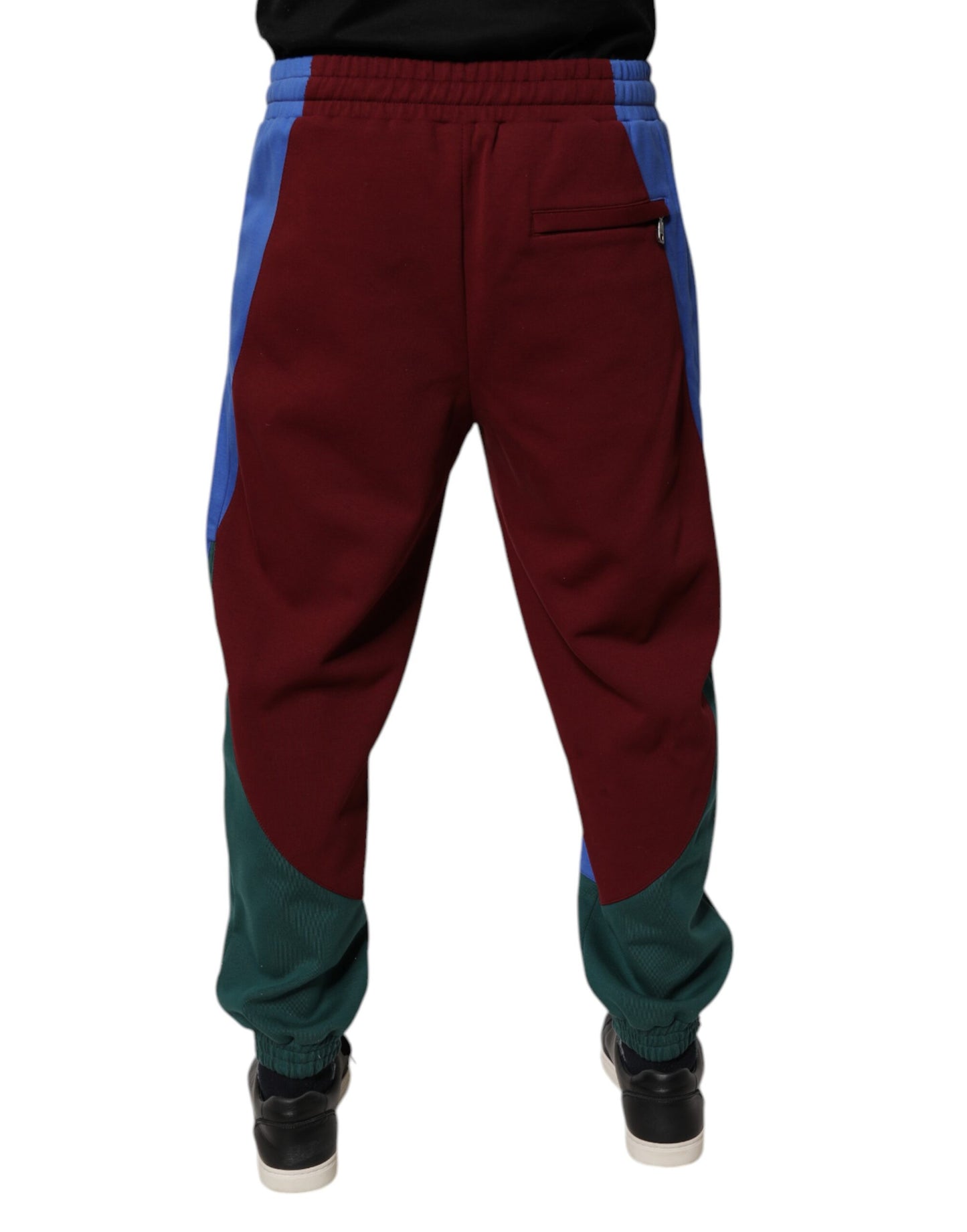 Dolce & Gabbana Multicolor Cotton Men Jogger Sweatpants Pants Dolce & Gabbana