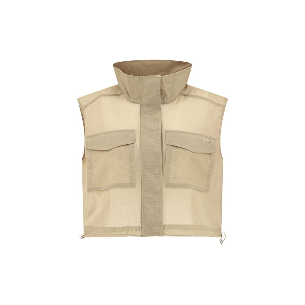 PINKO Cropped Gilet Jacket PINKO