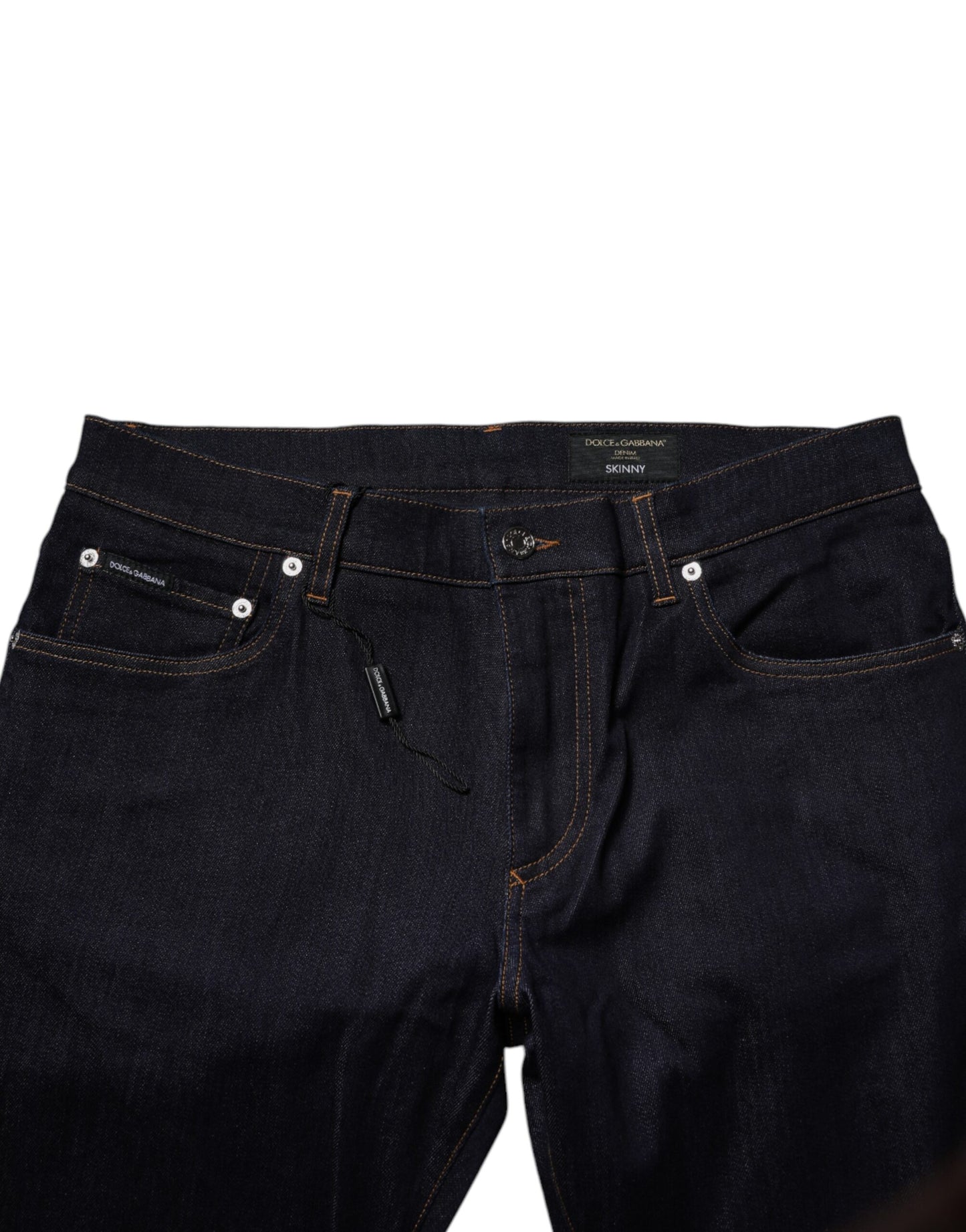 Dolce & Gabbana Black Cotton Stretch Men Skinny Denim Jeans Dolce & Gabbana