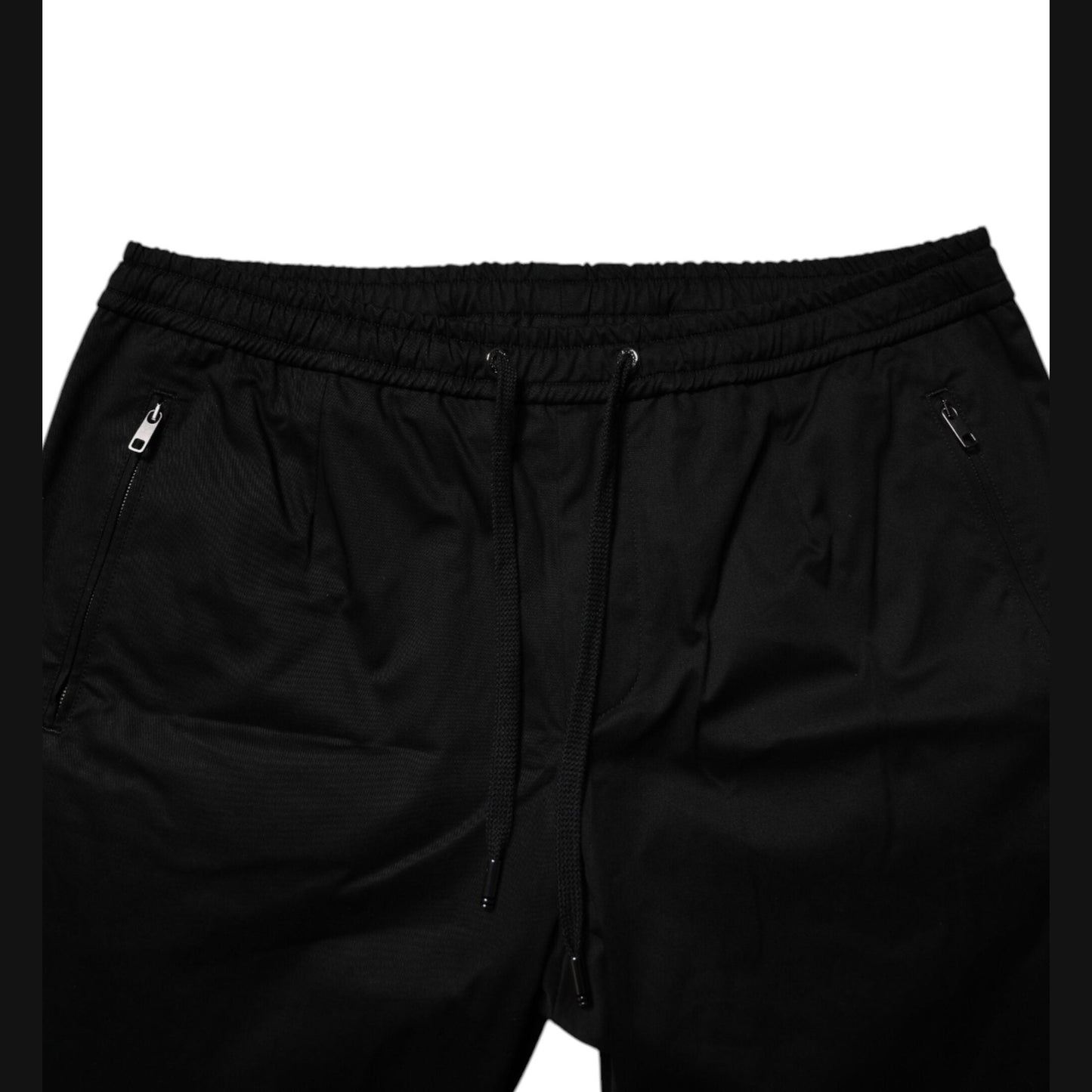 Dolce & Gabbana Black Cotton Stretch Jogger Sweatpants Pants