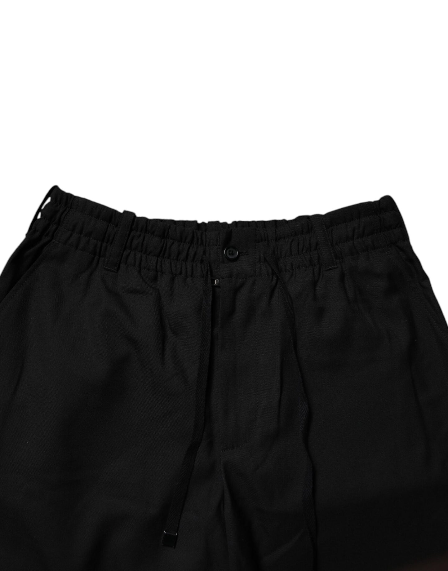 Dolce & Gabbana Black Polyester Men Cropped Pants Dolce & Gabbana