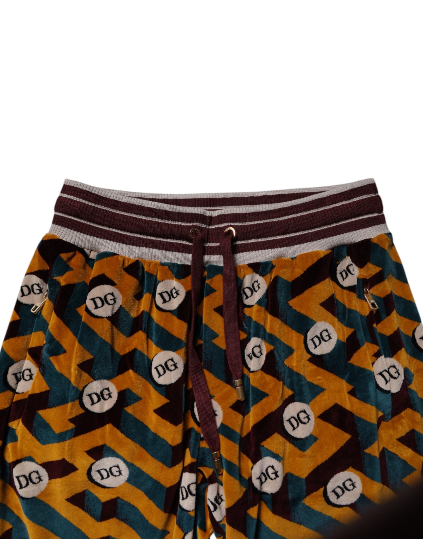 Dolce & Gabbana Multicolor Logo Monogram Jogger Sweatpants Pants Dolce & Gabbana