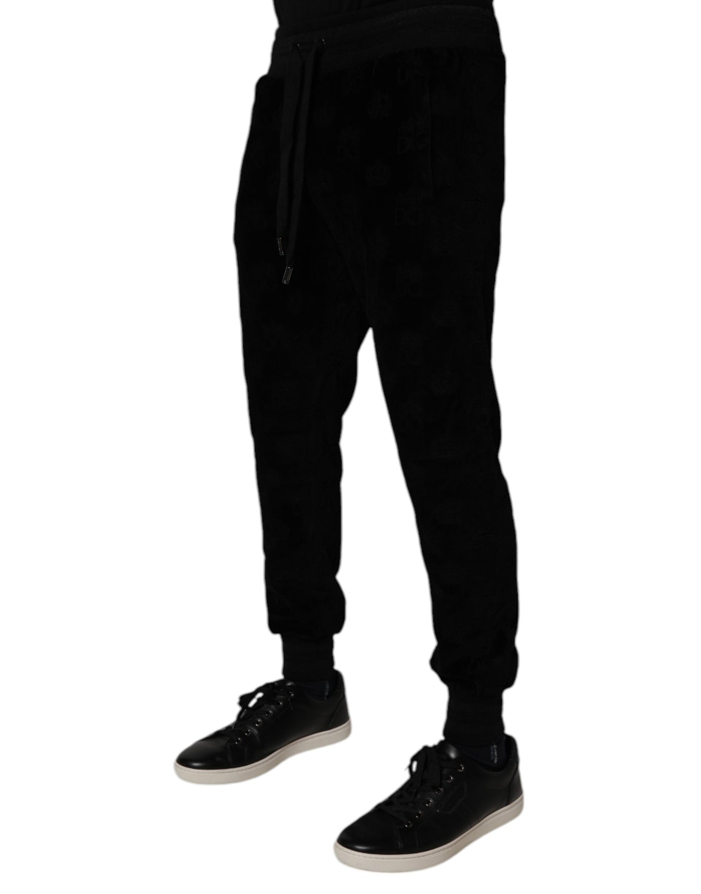 Dolce & Gabbana Black Cotton Jogger Men Sweatpants Pants Dolce & Gabbana