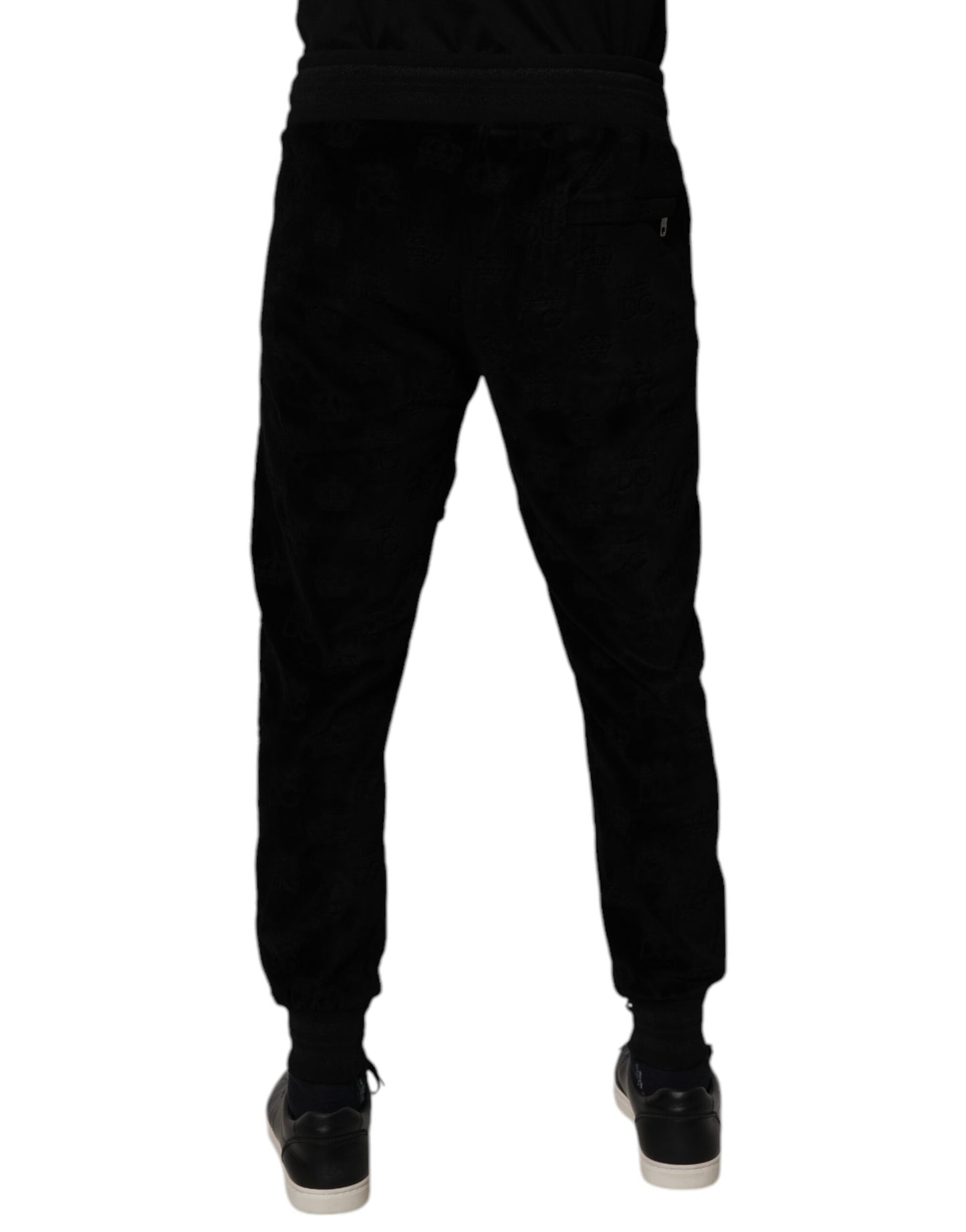 Dolce & Gabbana Black Cotton Jogger Men Sweatpants Pants Dolce & Gabbana