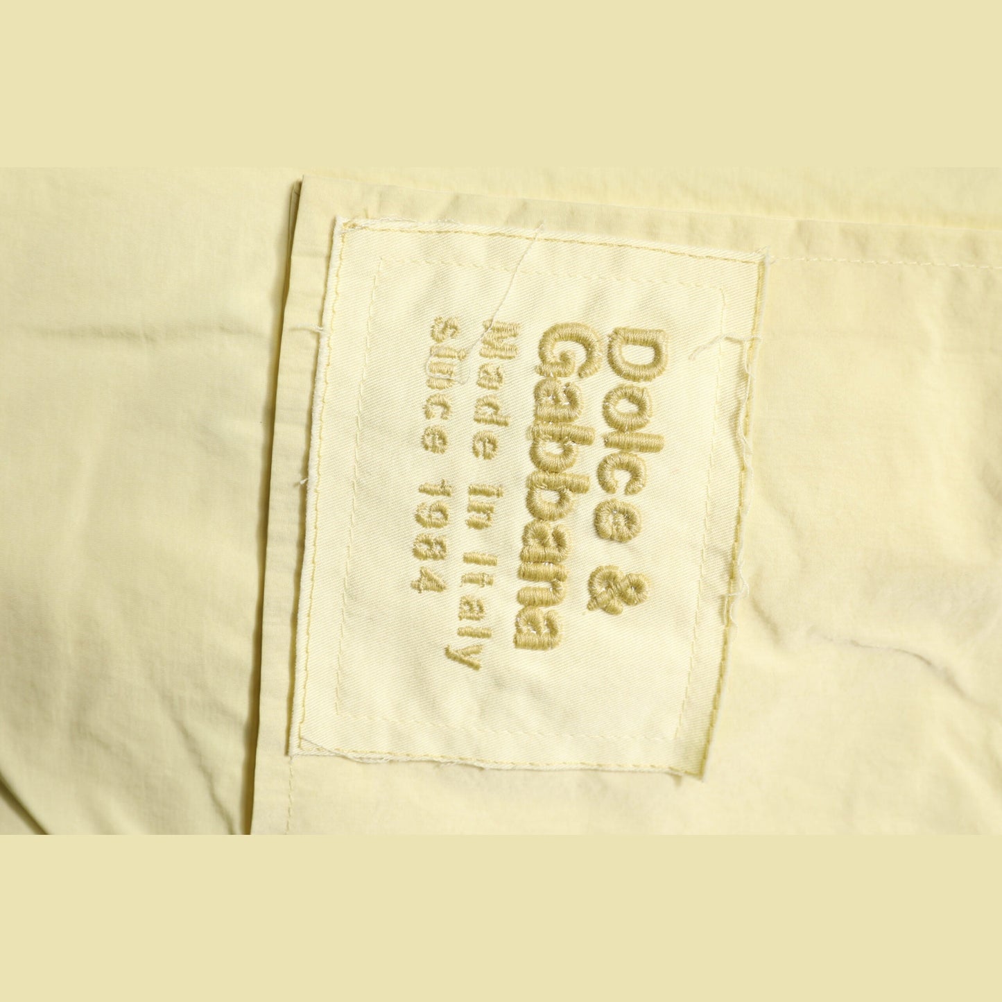 Dolce & Gabbana Yellow Nylon Cargo Chain Men Jogger Pants
