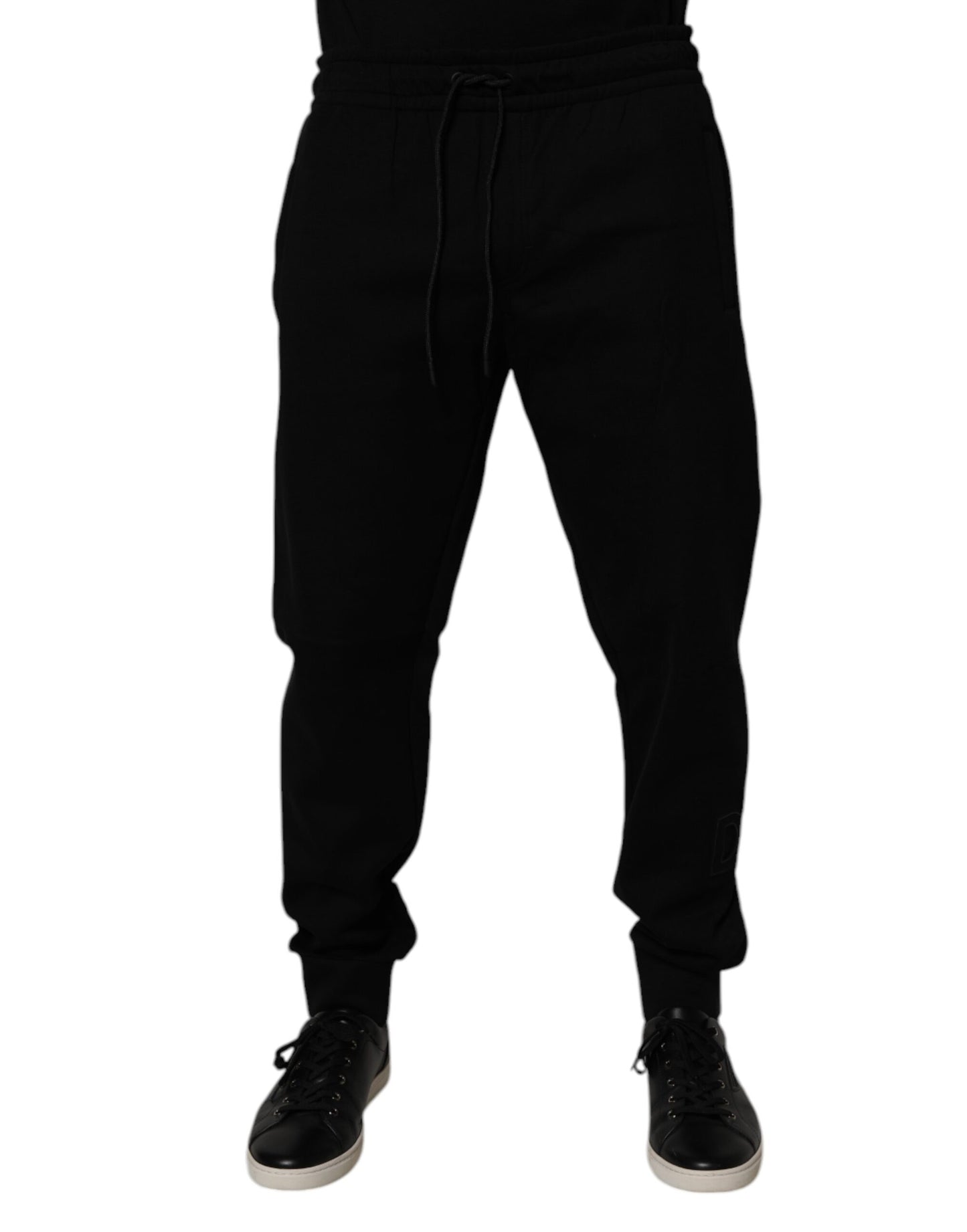 Dolce & Gabbana Black Cotton Blend Jogger Sweatpants Pants Dolce & Gabbana