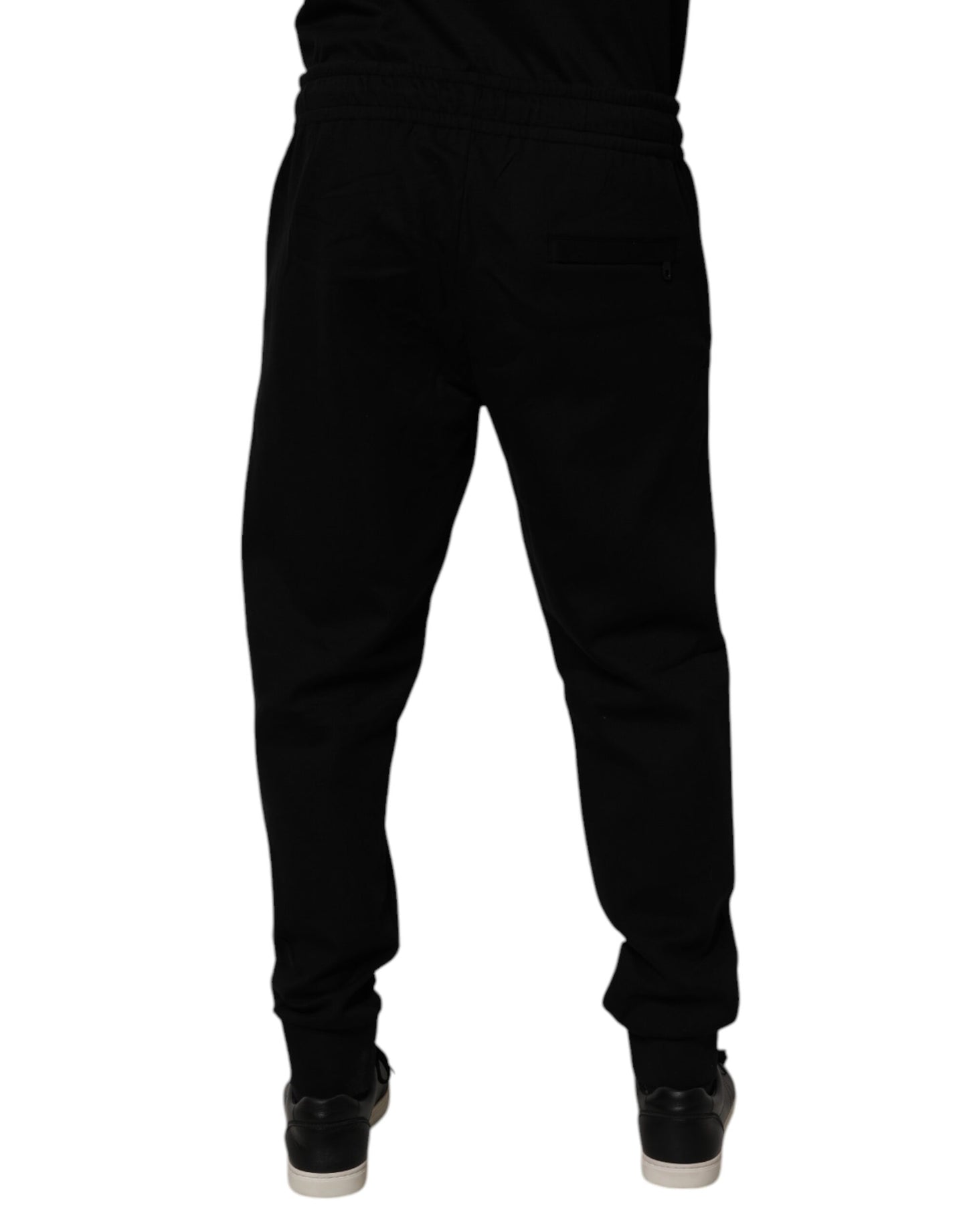 Dolce & Gabbana Black Cotton Blend Jogger Sweatpants Pants Dolce & Gabbana