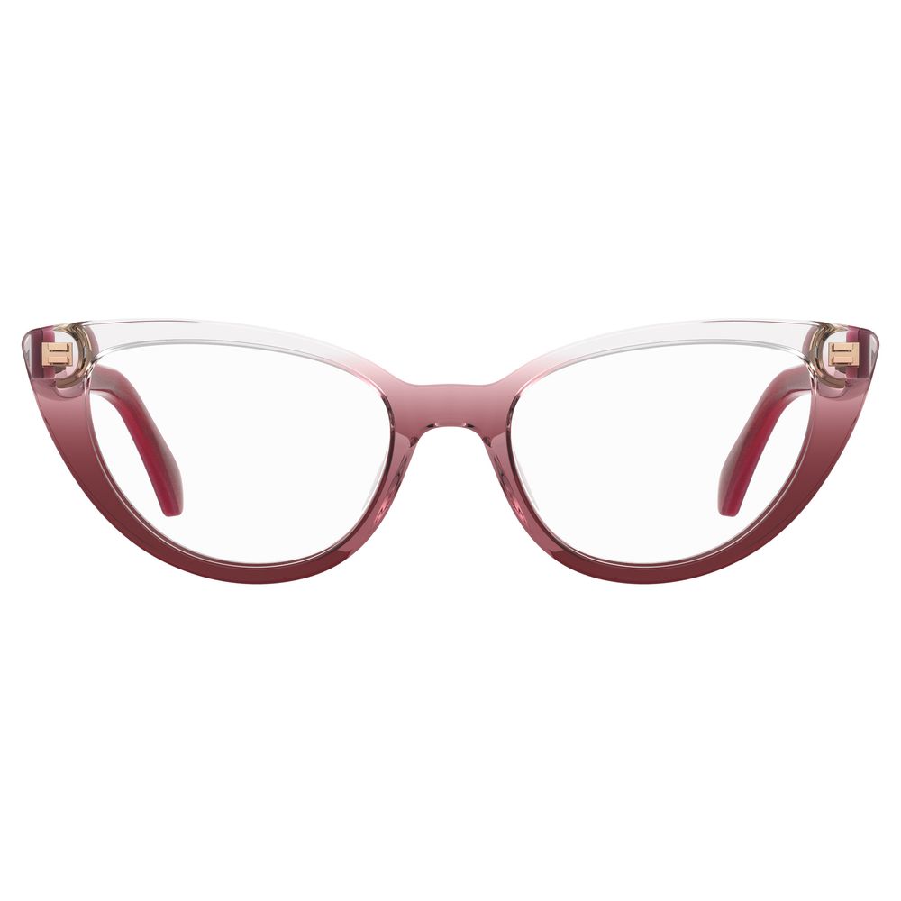 Moschino Red Acetate Glasses Frames