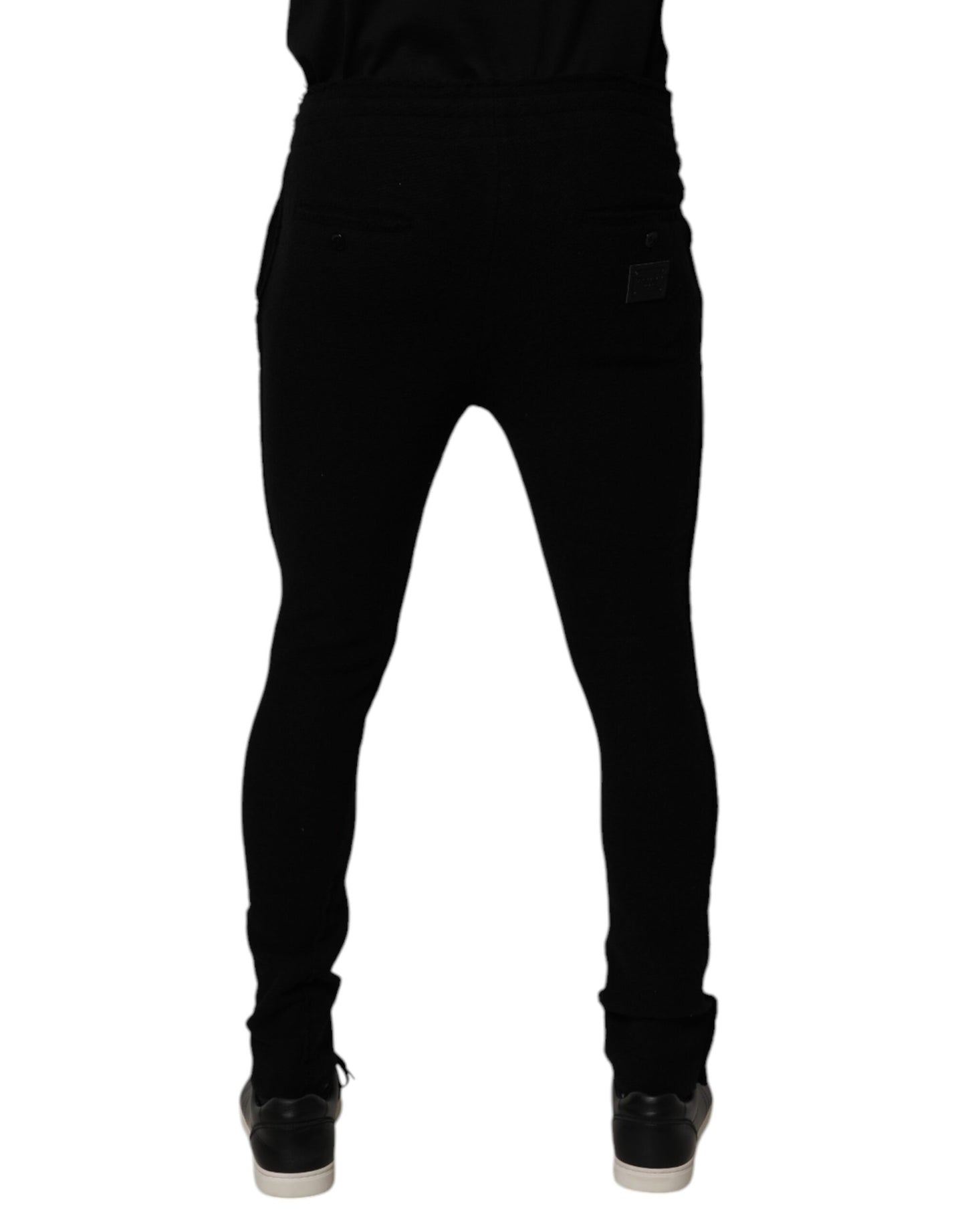 Dolce & Gabbana Black Cashmere Jogger Men Sweatpants Pants Dolce & Gabbana