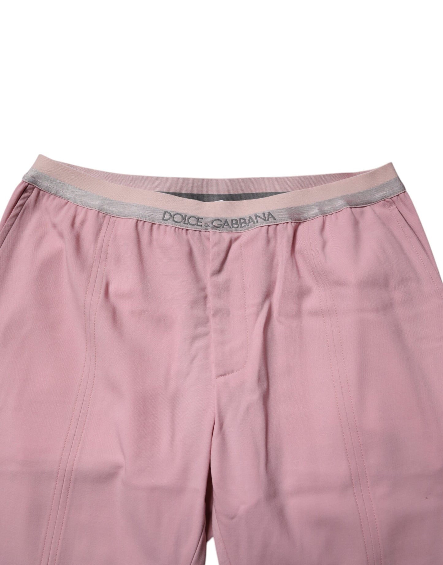 Dolce & Gabbana Pink Cotton Stretch Chino Pants Dolce & Gabbana