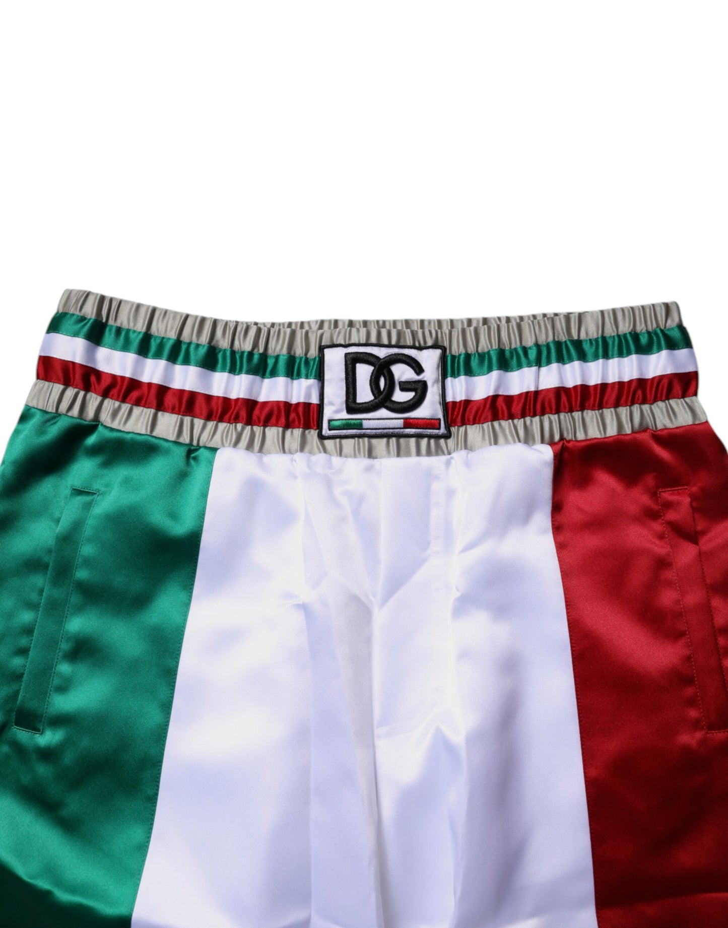 Dolce & Gabbana Multicolor Italia Polyester Bermuda Shorts Dolce & Gabbana