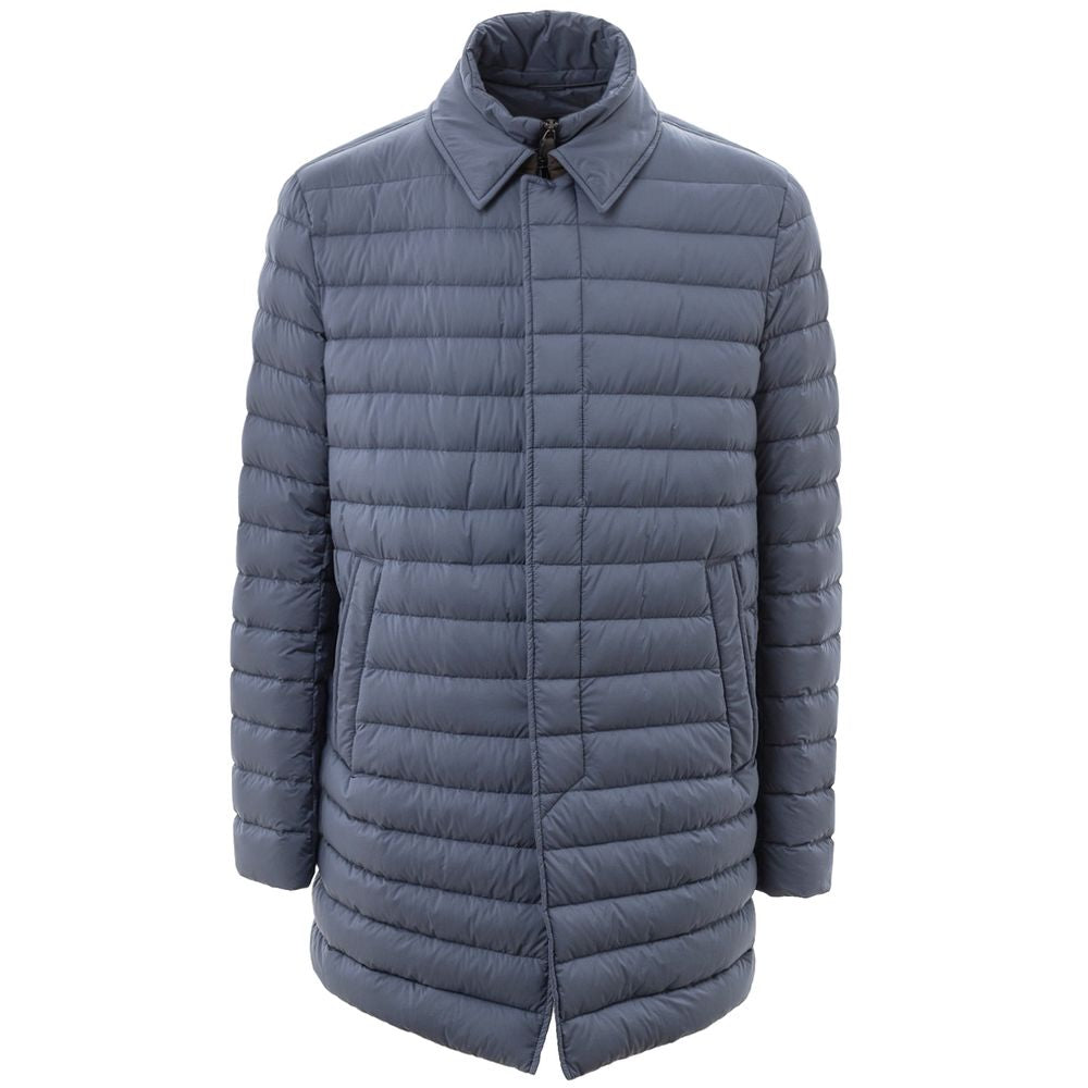 Herno Blue Polyester Jackets & Coat Herno