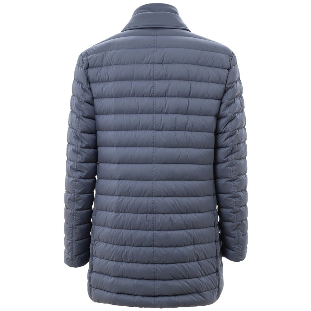 Herno Blue Polyester Jackets & Coat Herno