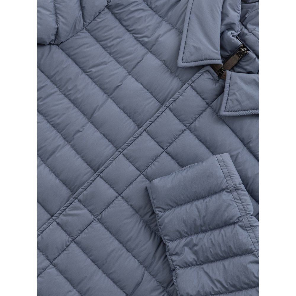 Herno Blue Polyester Jackets & Coat Herno
