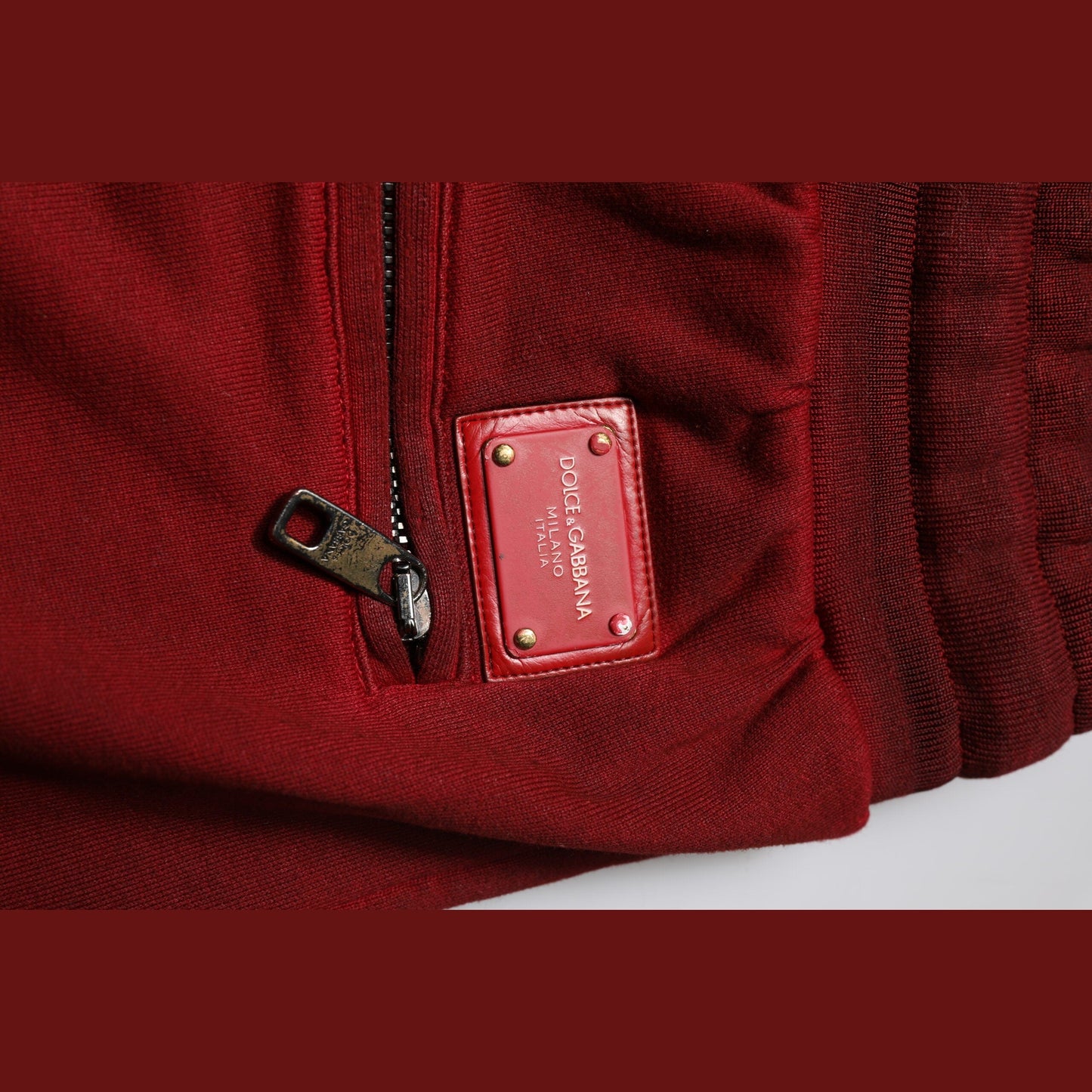 Dolce & Gabbana Bordeaux Cotton Bermuda Men Sweatshorts Shorts