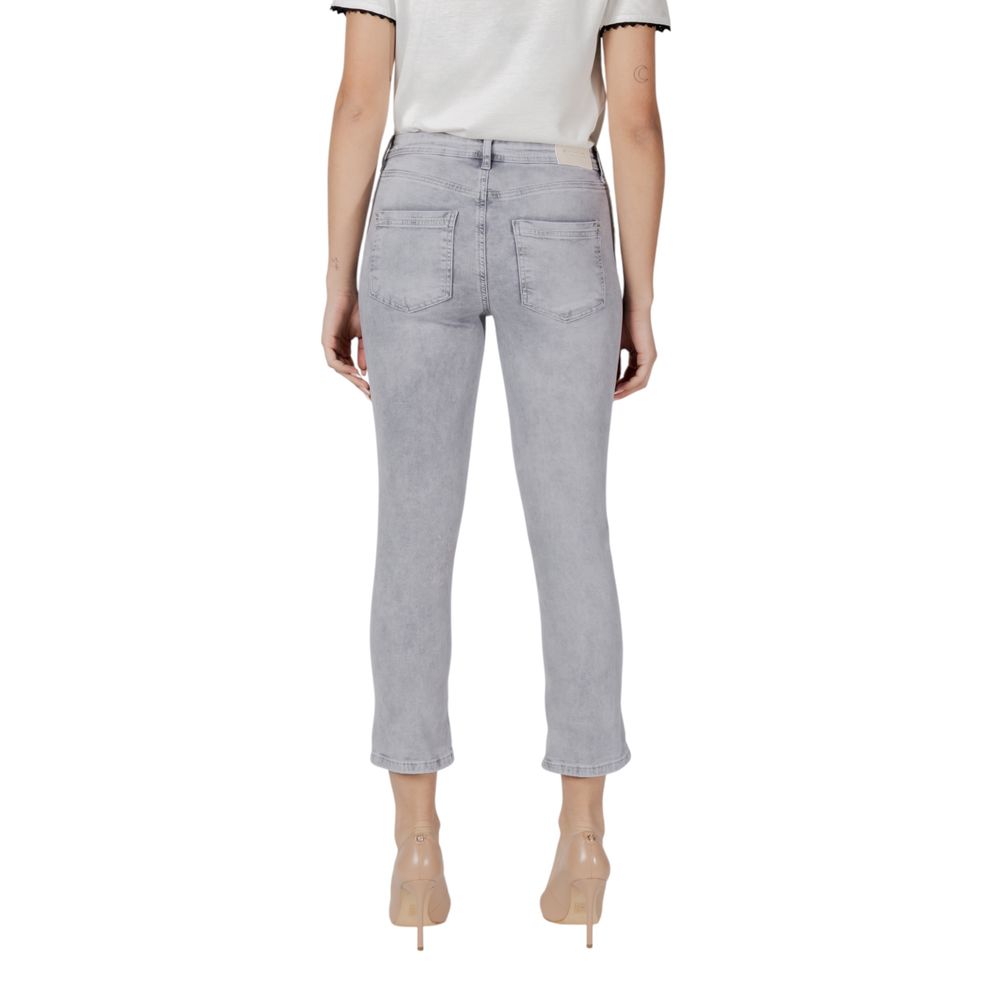 Street One Gray Cotton Slim Fit Jean Street One