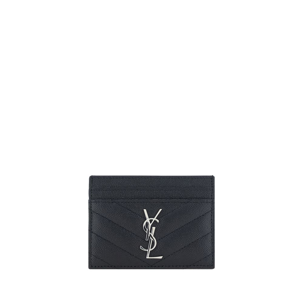 Saint Laurent Black Leather Card Holder Saint Laurent