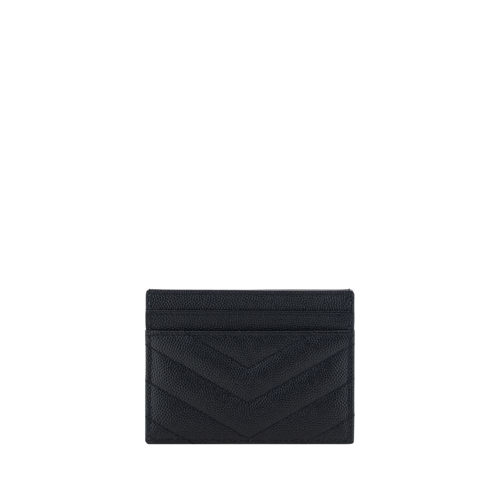 Saint Laurent Black Leather Card Holder Saint Laurent