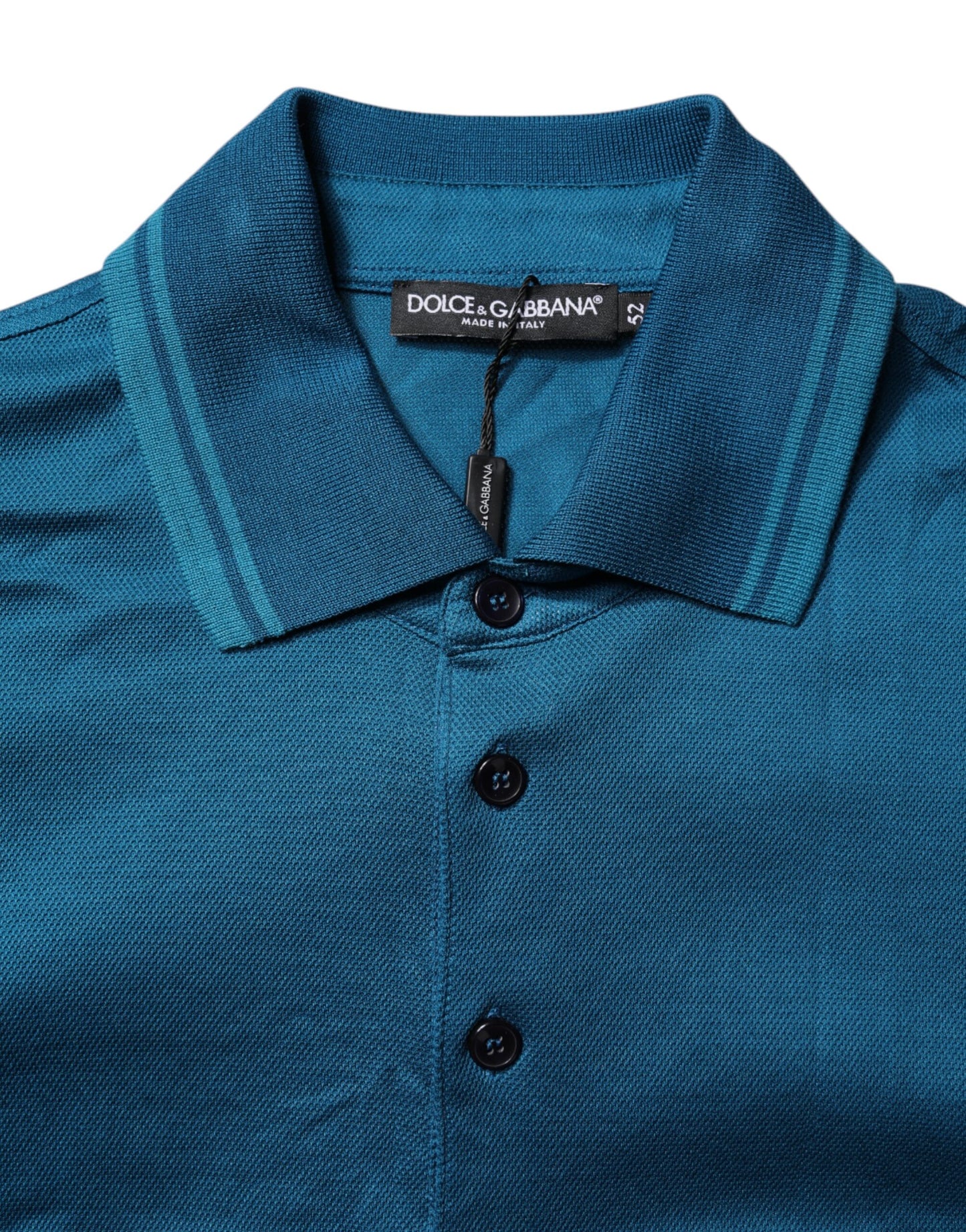 Dolce & Gabbana Blue Logo Cotton Men Polo Shirt T-shirt Dolce & Gabbana