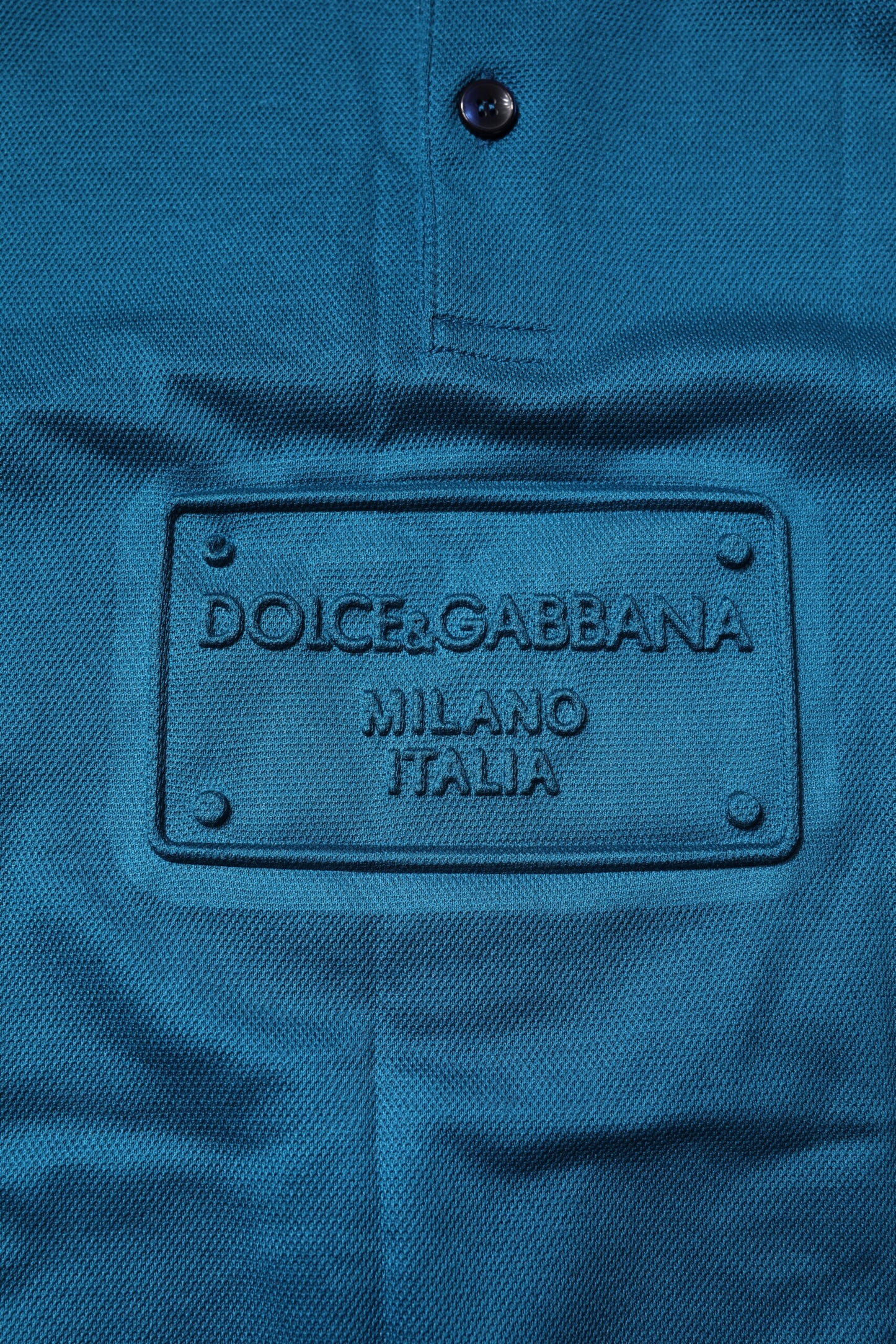 Dolce & Gabbana Blue Logo Cotton Men Polo Shirt T-shirt Dolce & Gabbana
