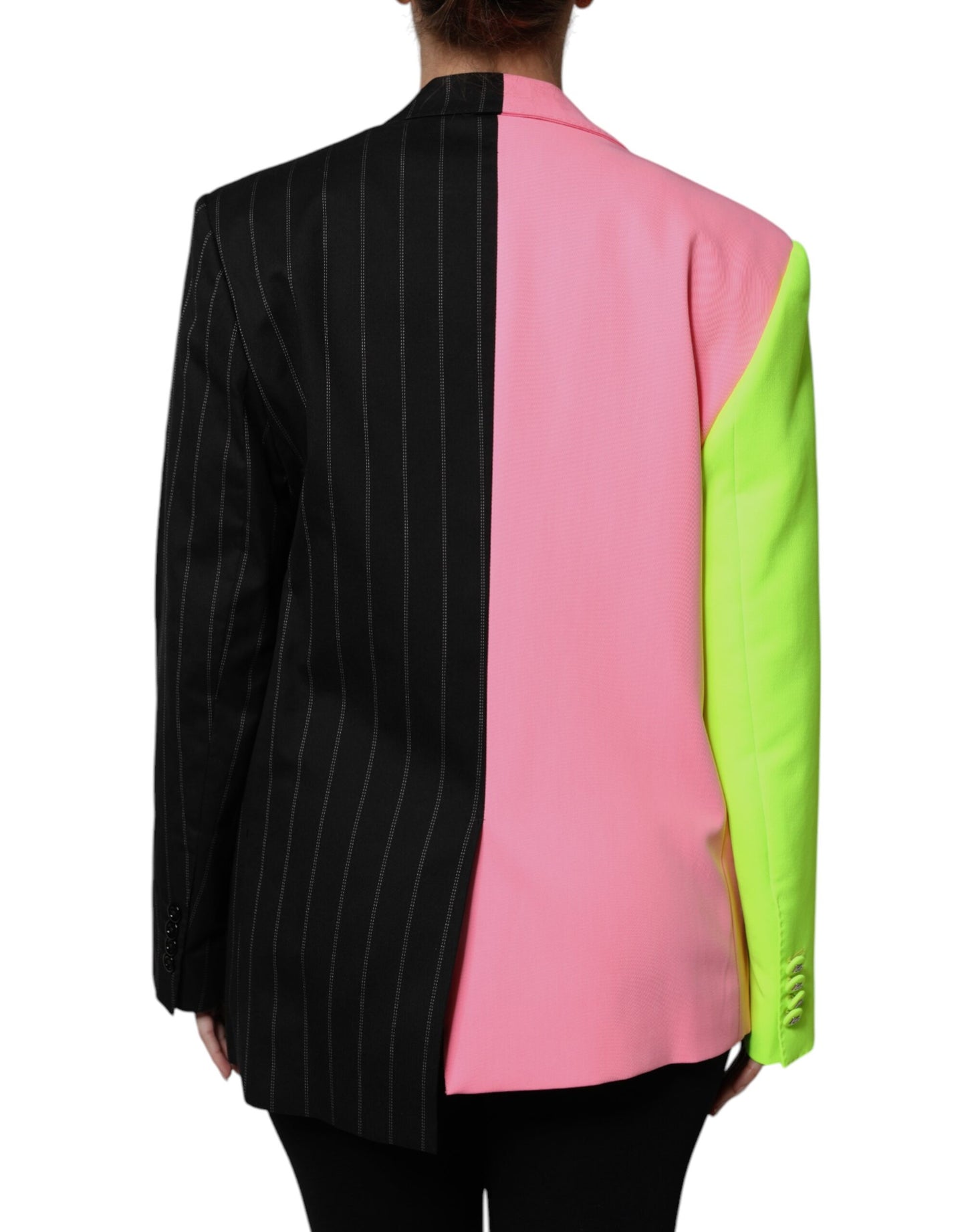 Dolce & Gabbana Multicolor Patchwork Embellished Coat Jacket Dolce & Gabbana