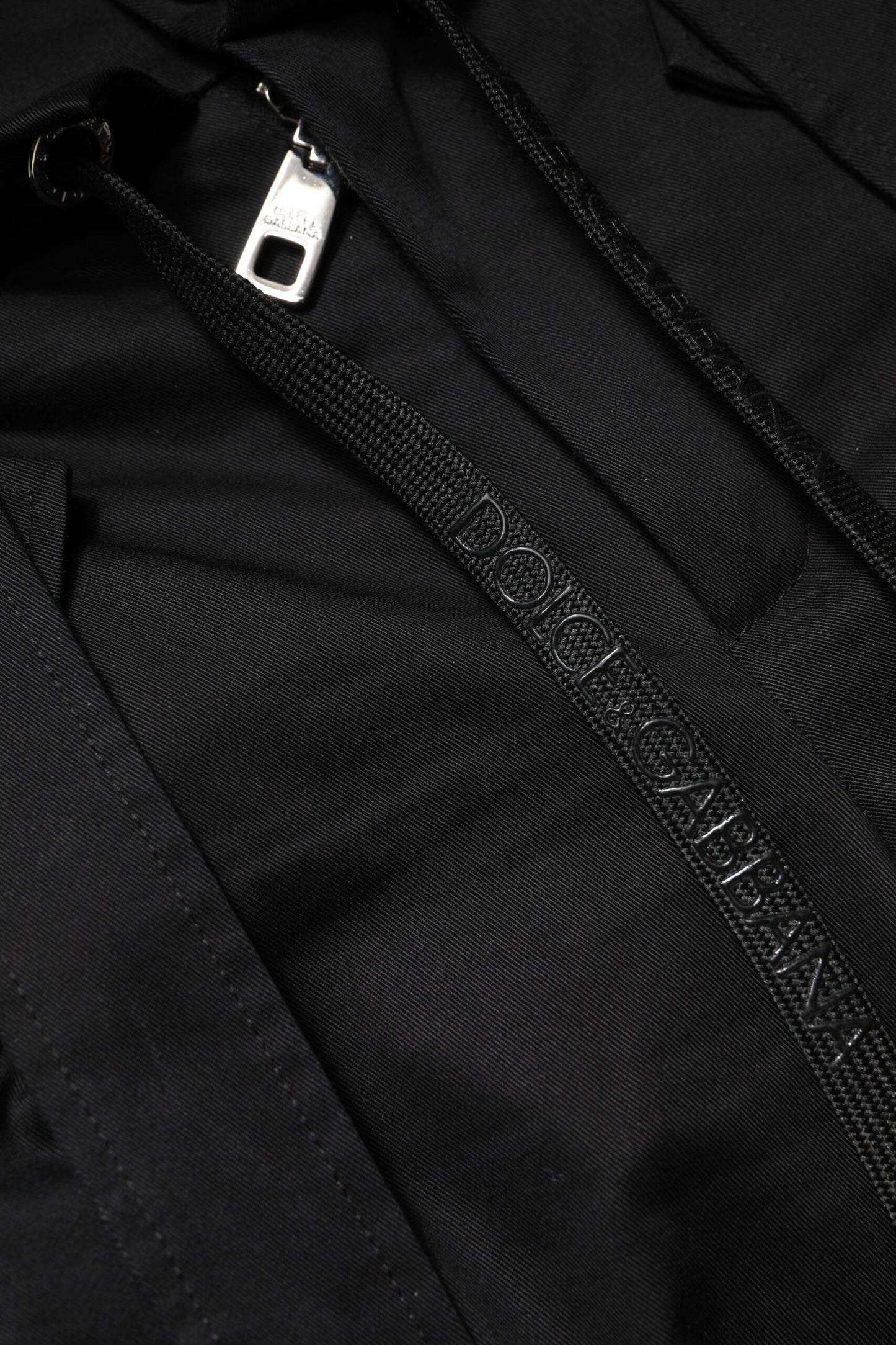 Dolce & Gabbana Black Cotton High Waist Cargo Pants Dolce & Gabbana