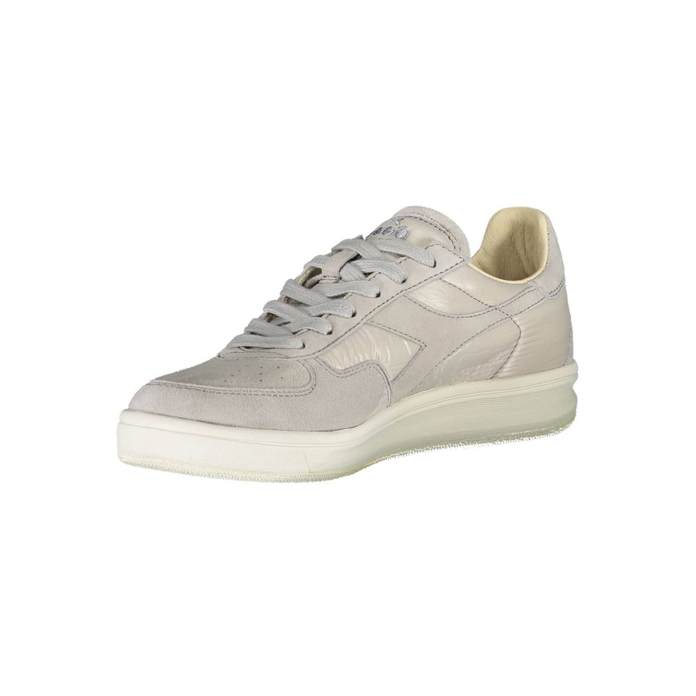 Diadora Gray Leather Women Sneaker Diadora