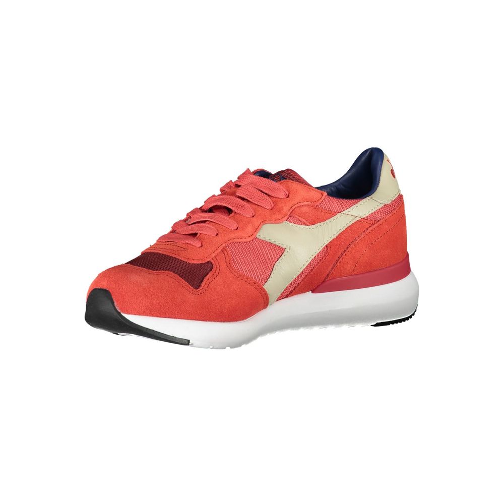 Diadora Red Leather Women Sneaker Diadora