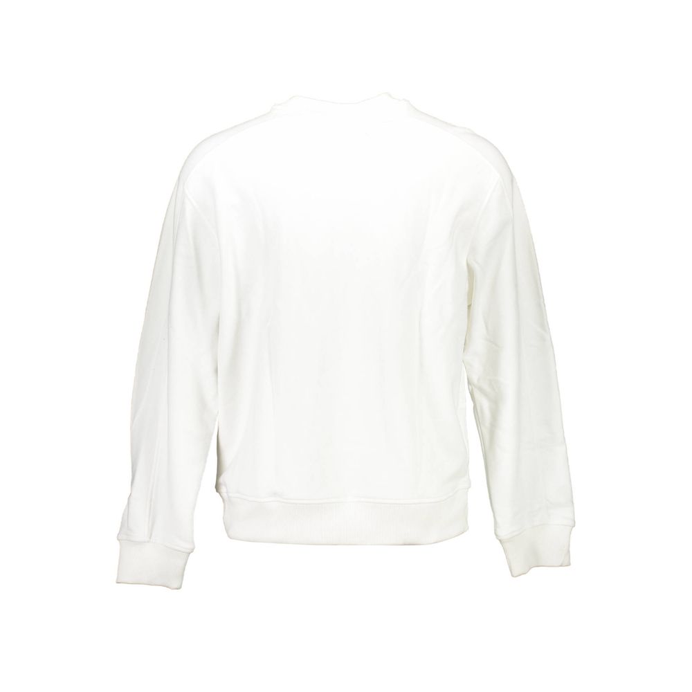Calvin Klein White Cotton Unisex Sweatshirt Calvin Klein