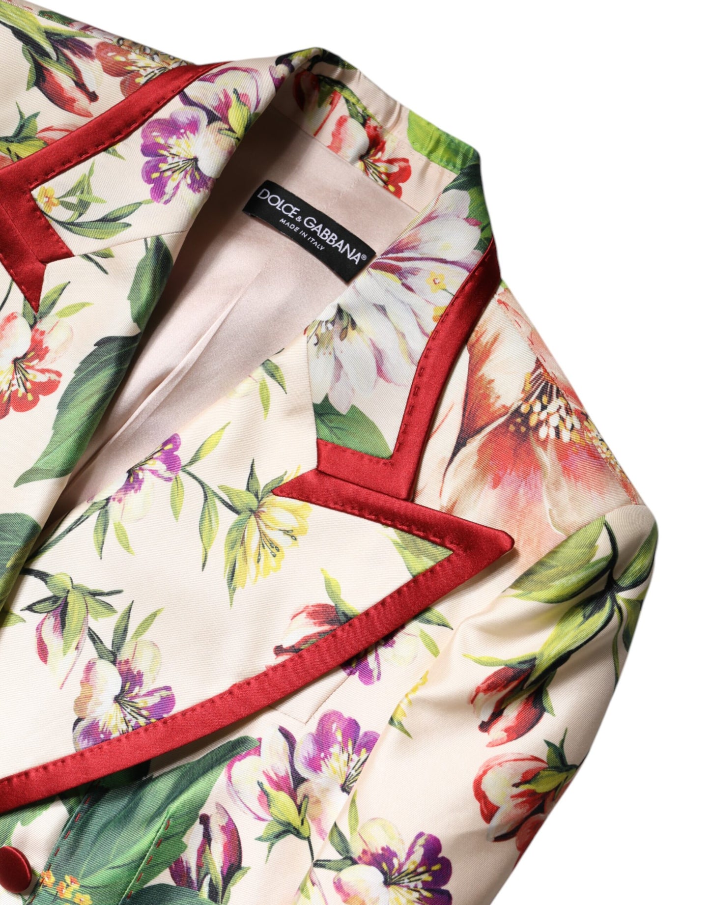 Dolce & Gabbana Multicolor Floral Double Breasted Jacket Dolce & Gabbana