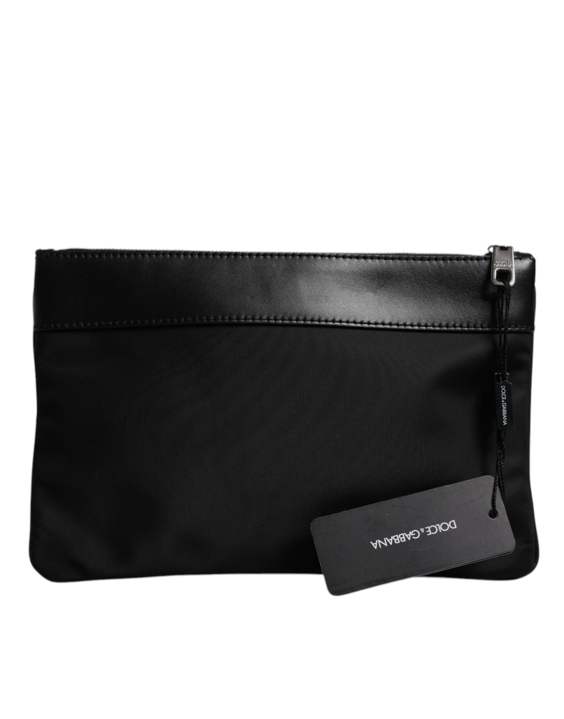 Dolce & Gabbana Multicolor Leopard Jacquard Print Logo Plaque Pouch Bag Dolce & Gabbana