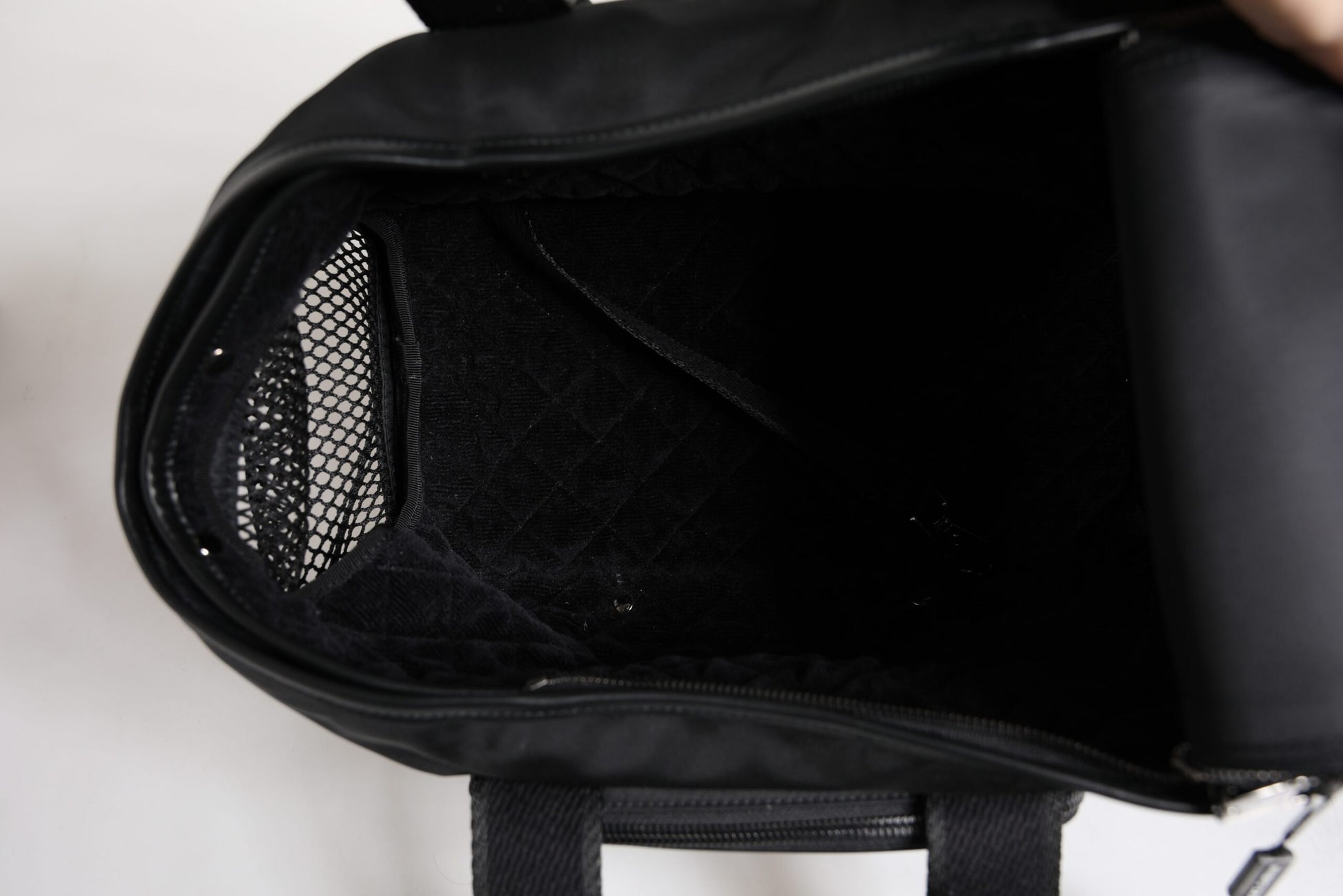 Dolce & Gabbana Black Shoulder Strap Pet Carry Logo Plaque Bag Dolce & Gabbana