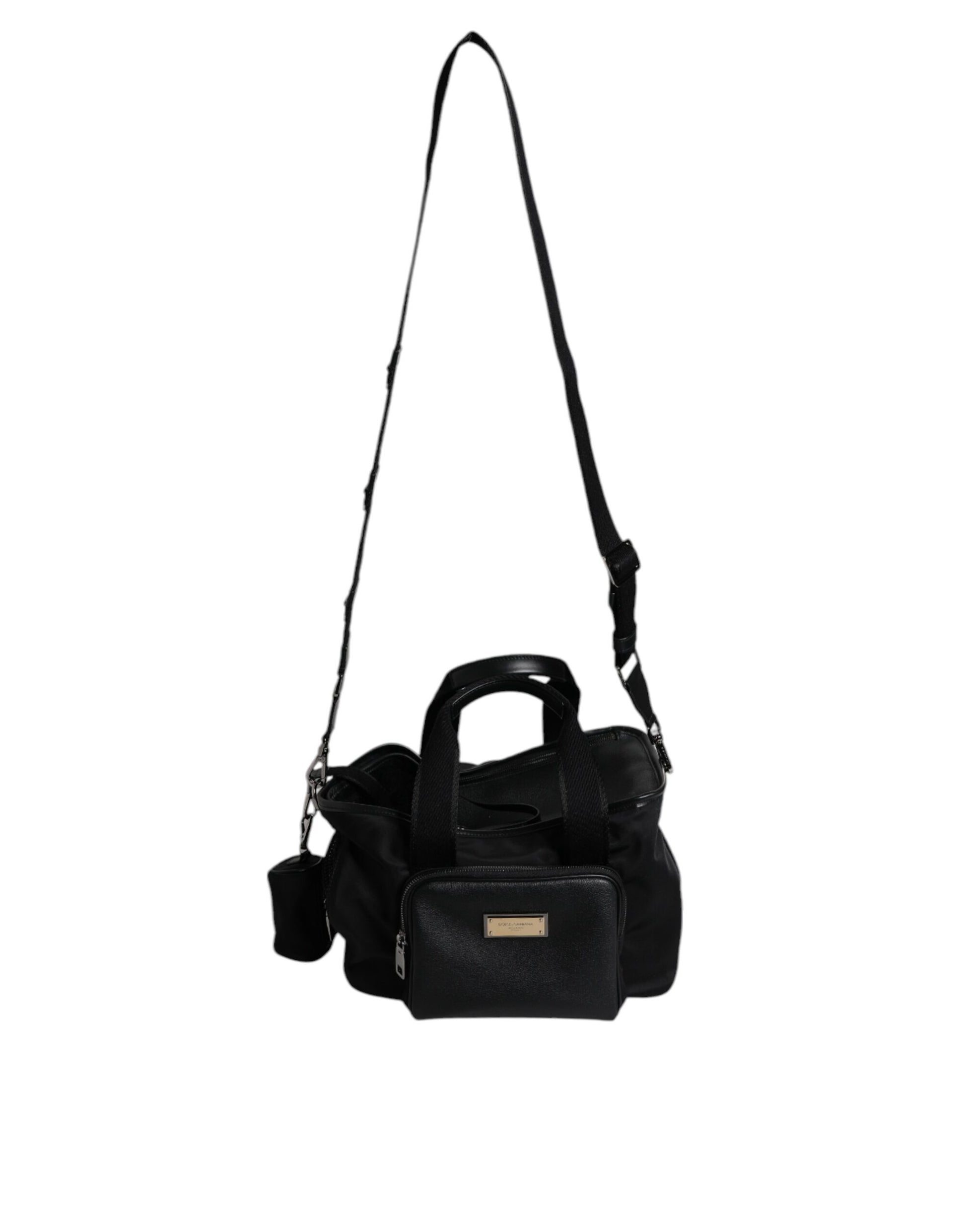 Dolce & Gabbana Black Shoulder Strap Pet Carry Logo Plaque Bag Dolce & Gabbana