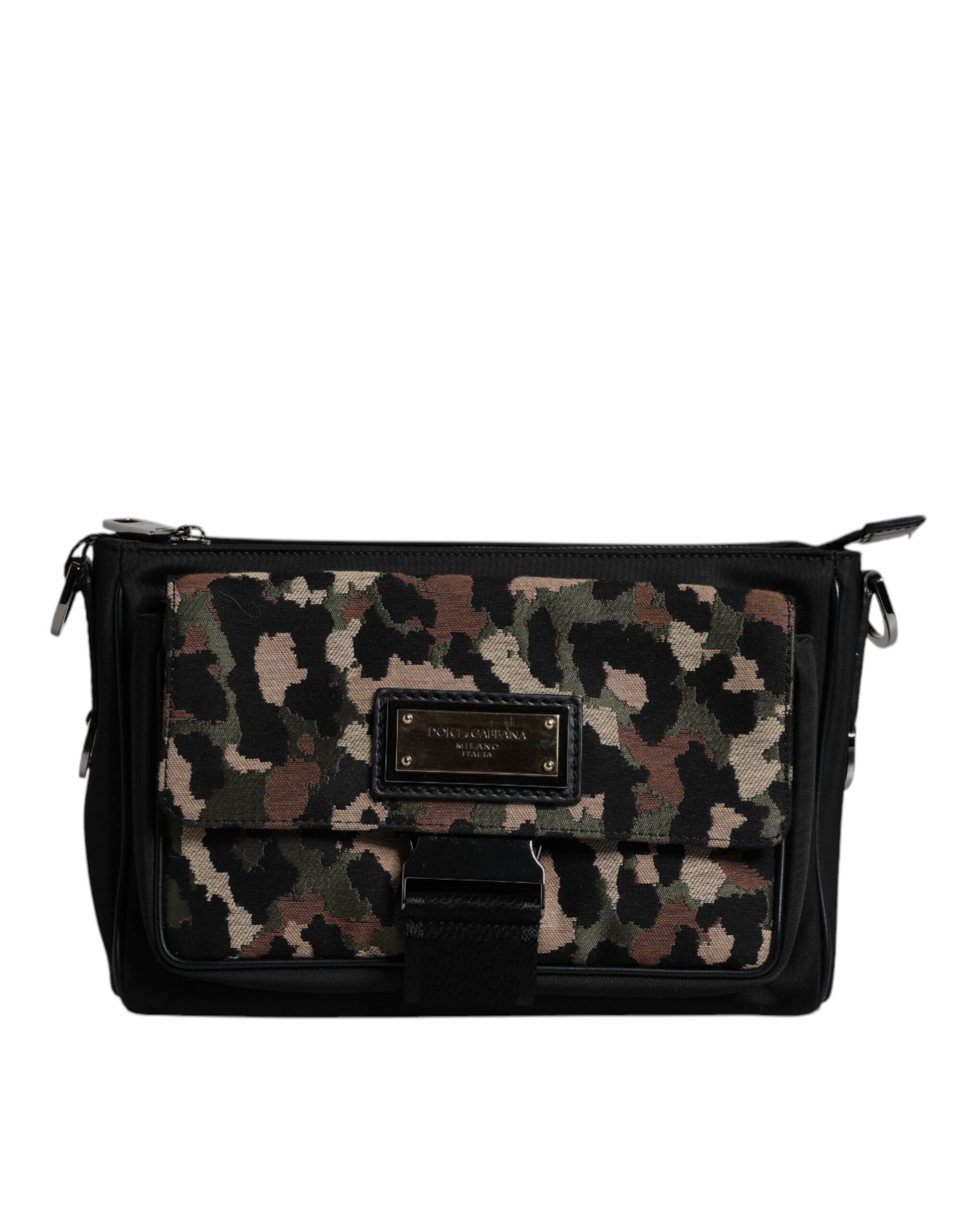 Dolce & Gabbana Multicolor Leopard Jacquard Crossbody Bag Dolce & Gabbana