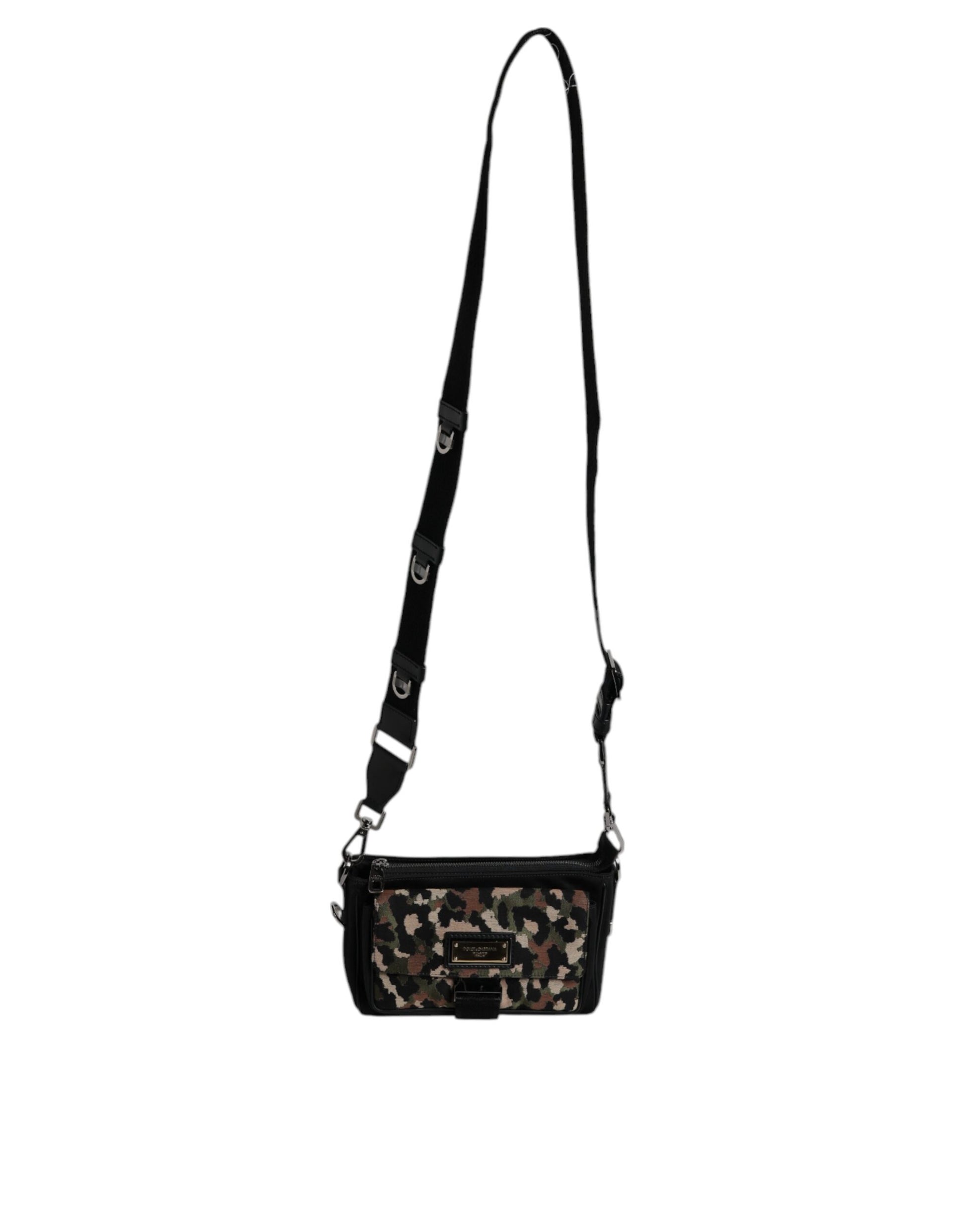 Dolce & Gabbana Multicolor Leopard Jacquard Crossbody Bag Dolce & Gabbana
