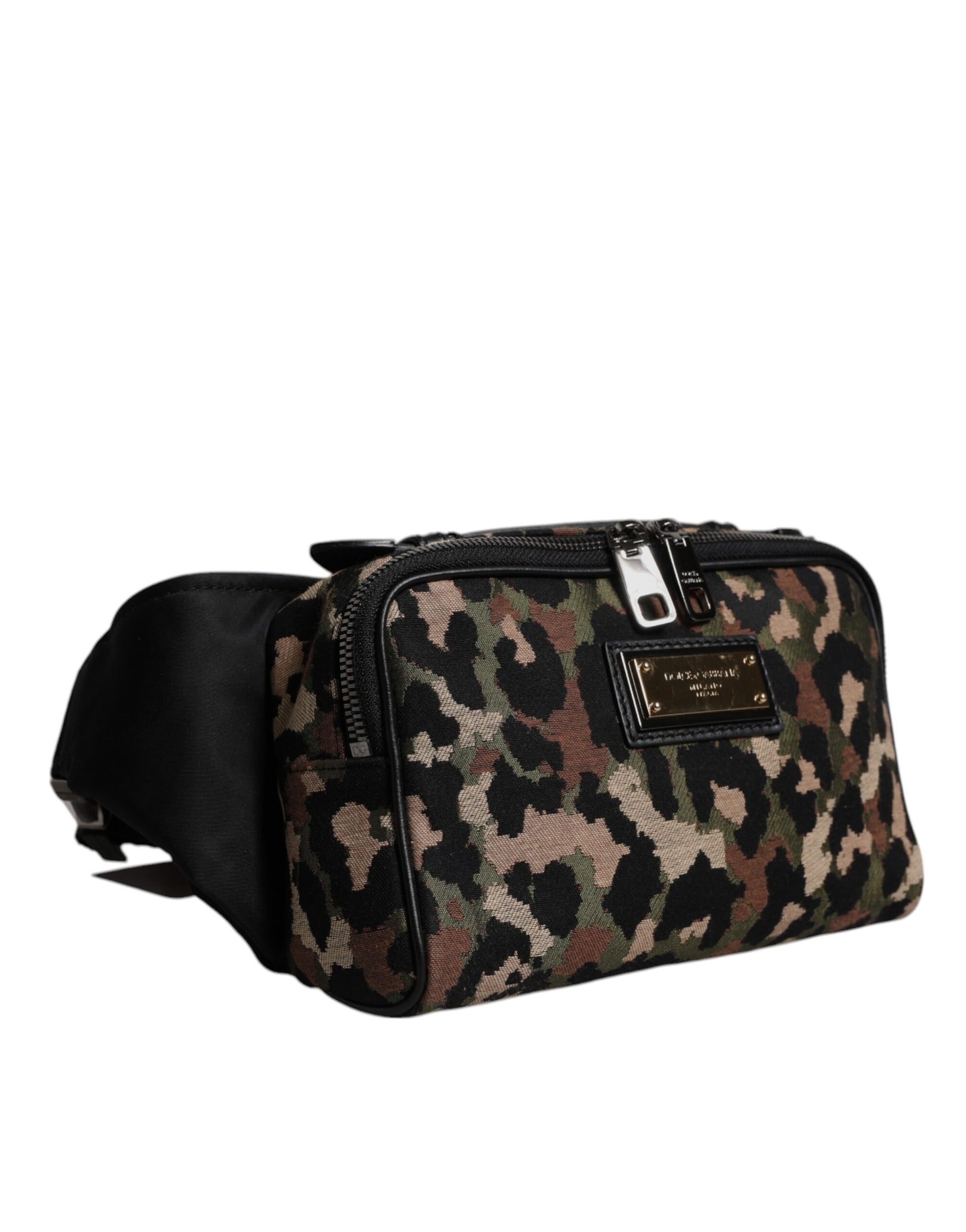 Dolce & Gabbana Multicolor Leopard DG Logo Belt Waist Fanny Pack Bag Dolce & Gabbana